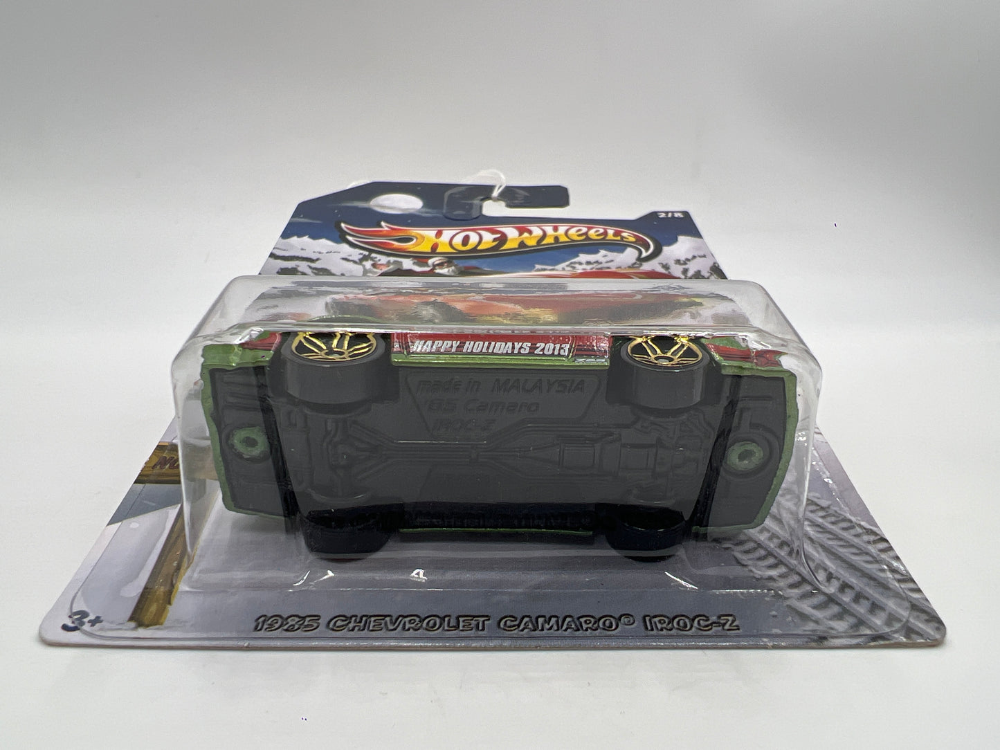 2013 Hot Wheels Holiday Hot Rods #2 1985 Chevrolet Camaro IROC-Z Green 156L