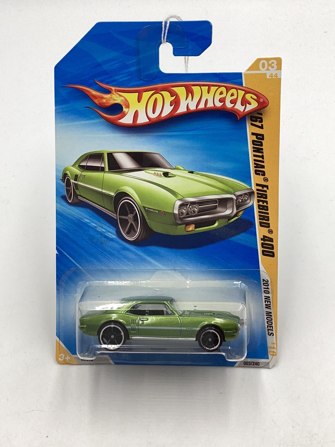 2010 Hot Wheels #3 67 Pontiac Firebird 400 green 58F