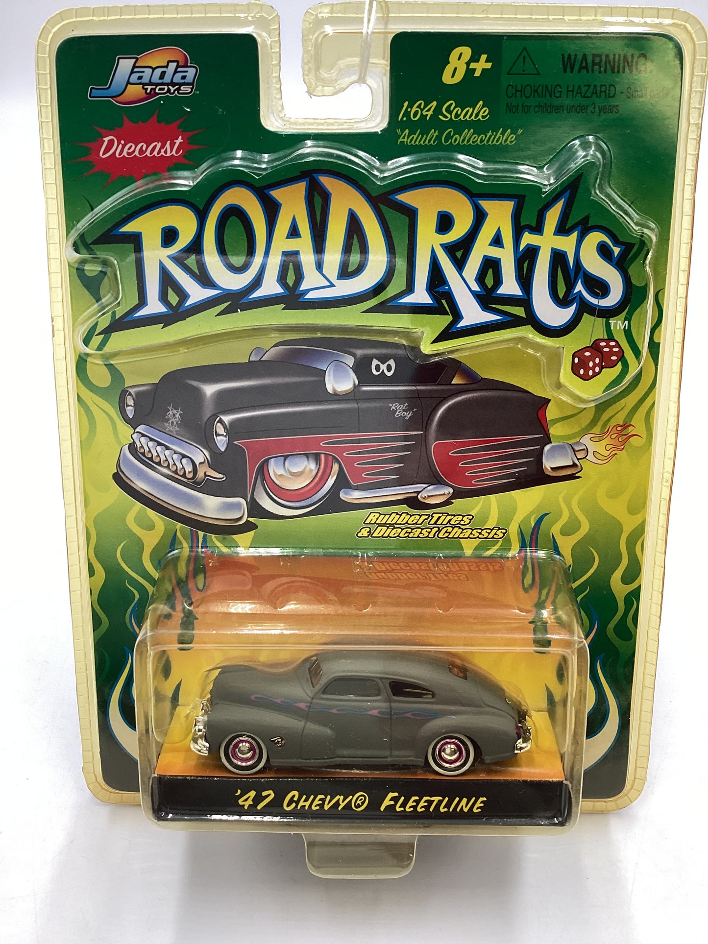 Jada Diecast Road Rats 47 Fleetline Primer Gray 212F