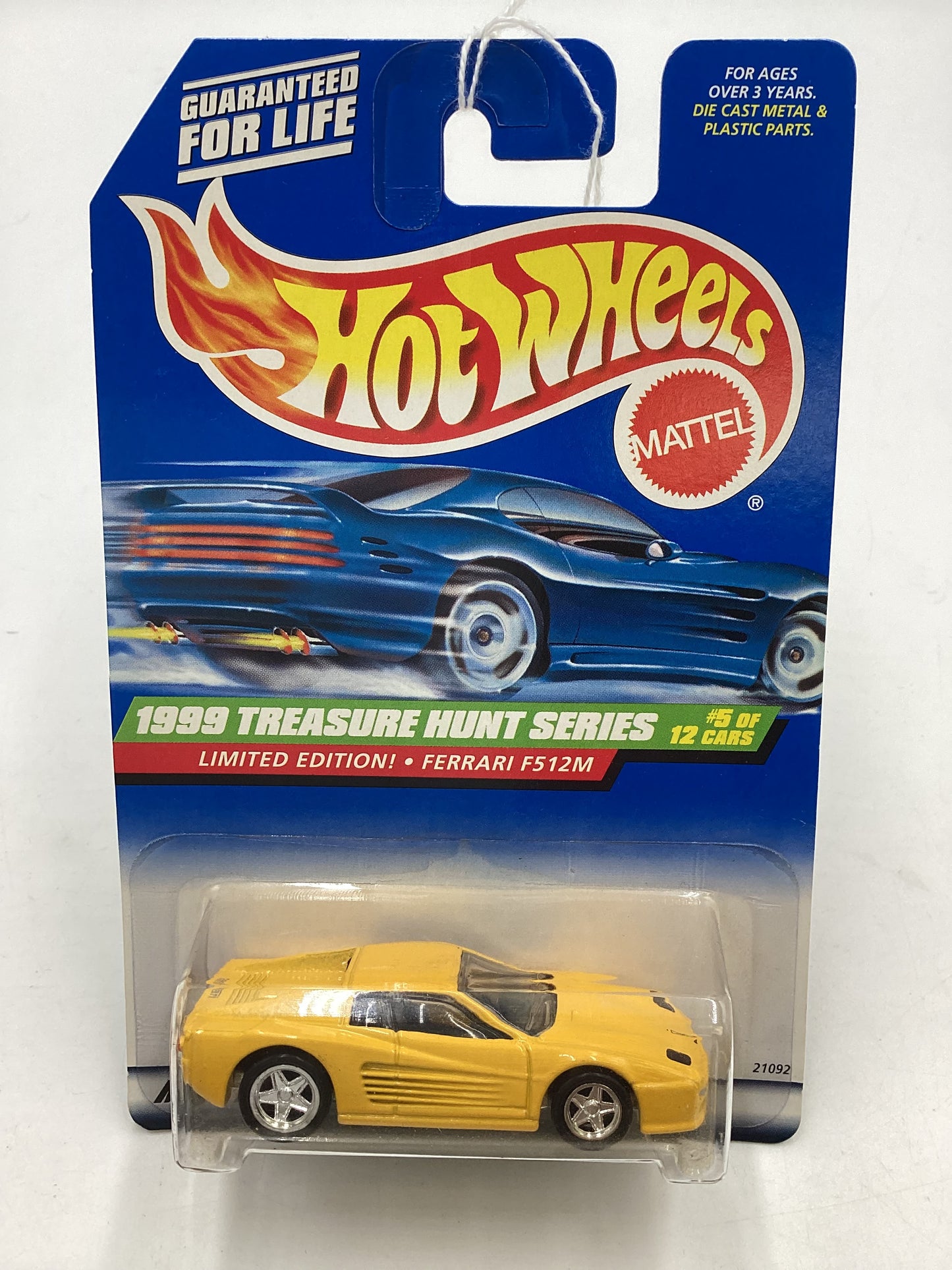 1999 Hot Wheels Treasure Hunt Series 5/12 Ferrari F512M #933 277M