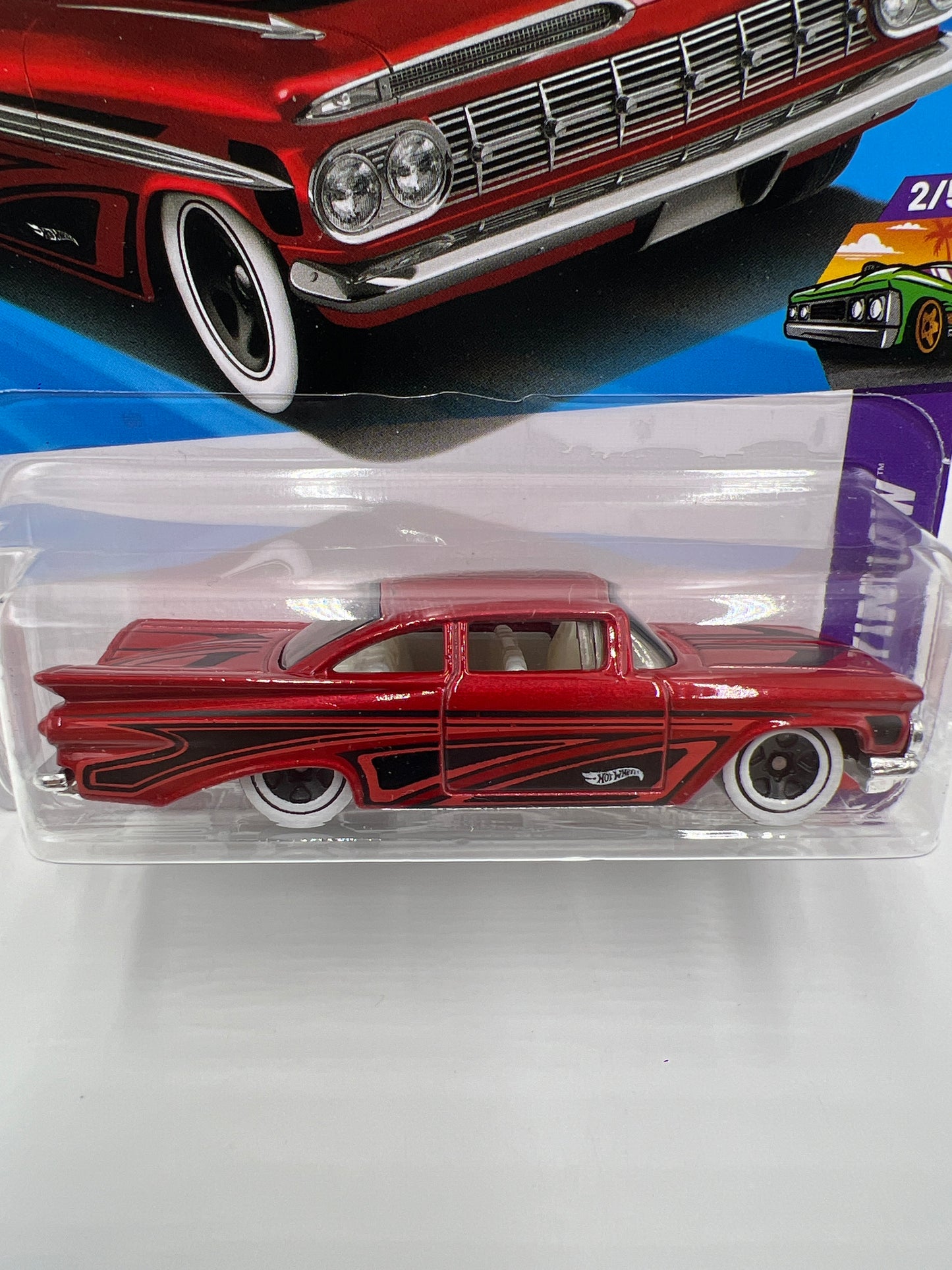 2026 Hot Wheels A Case Layin Low #44 59 Chevy Impala Red 13H