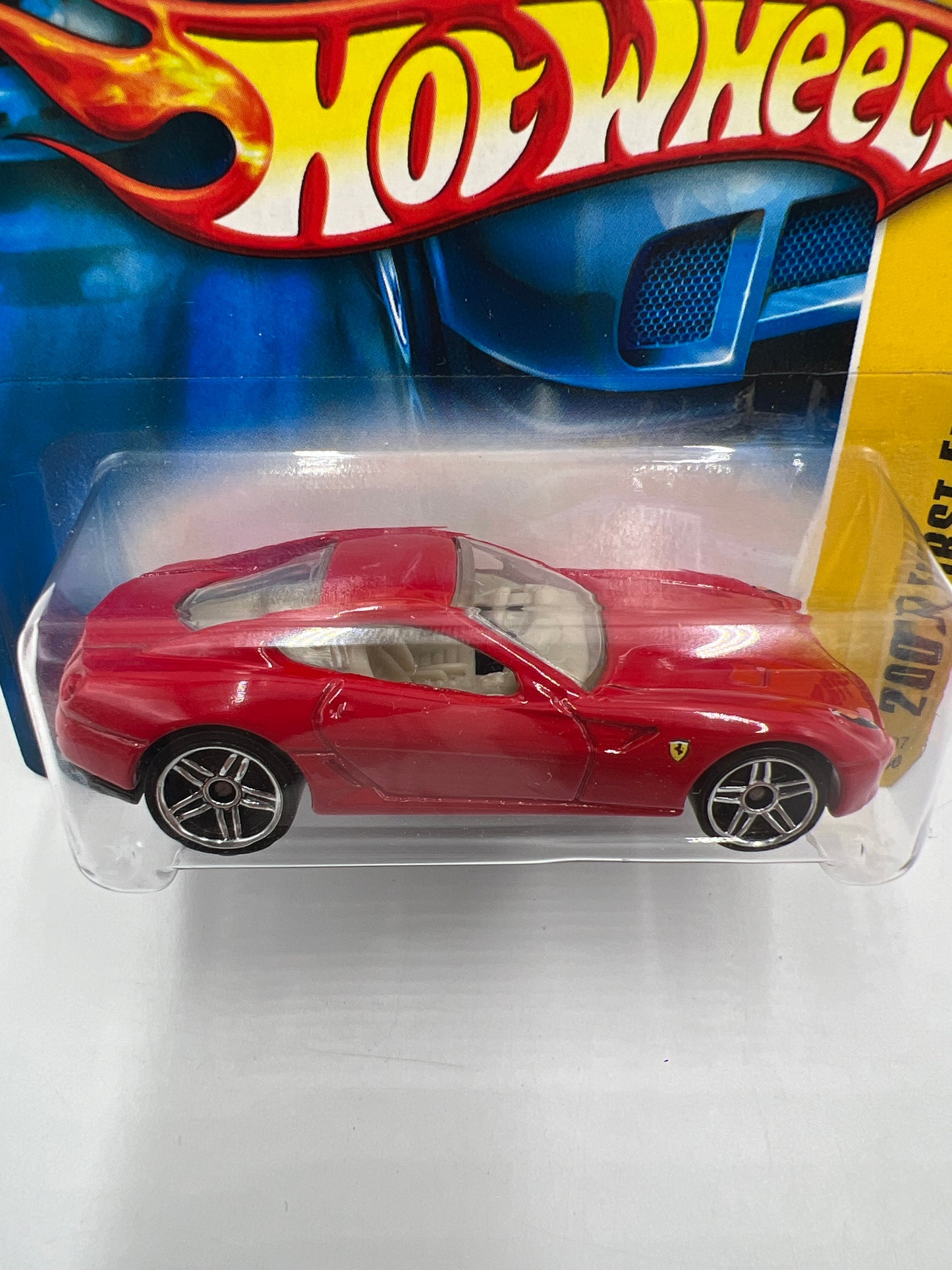 2007 Hot Wheels First Editions #014 Ferrari 599 GTB Red Short Card W/Protector