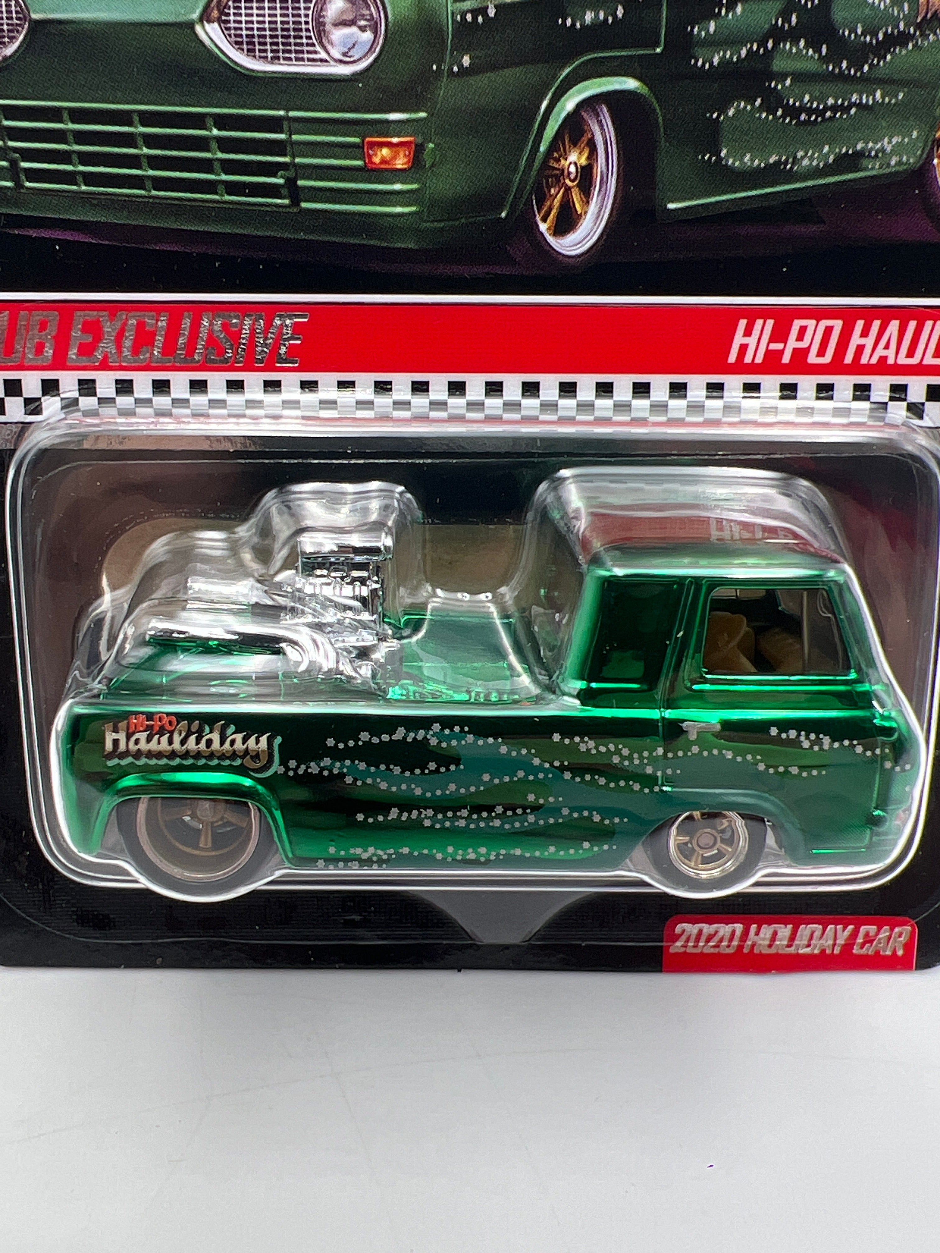 2020 Hot Wheels RLC Holiday Car Hi-Po Hauler Green Gas Monkey W
