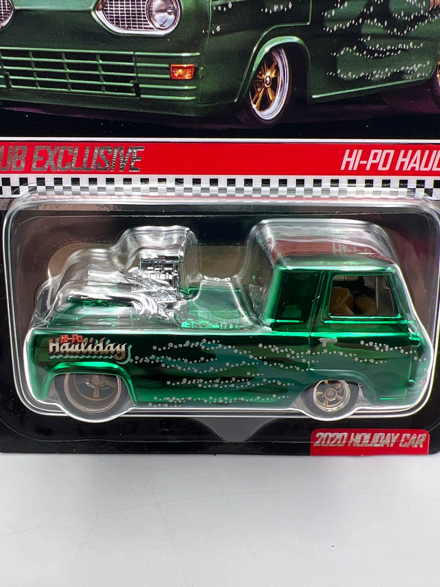 2020 Hot Wheels RLC Holiday Car Hi-Po Hauler Green Gas Monkey W/Protector