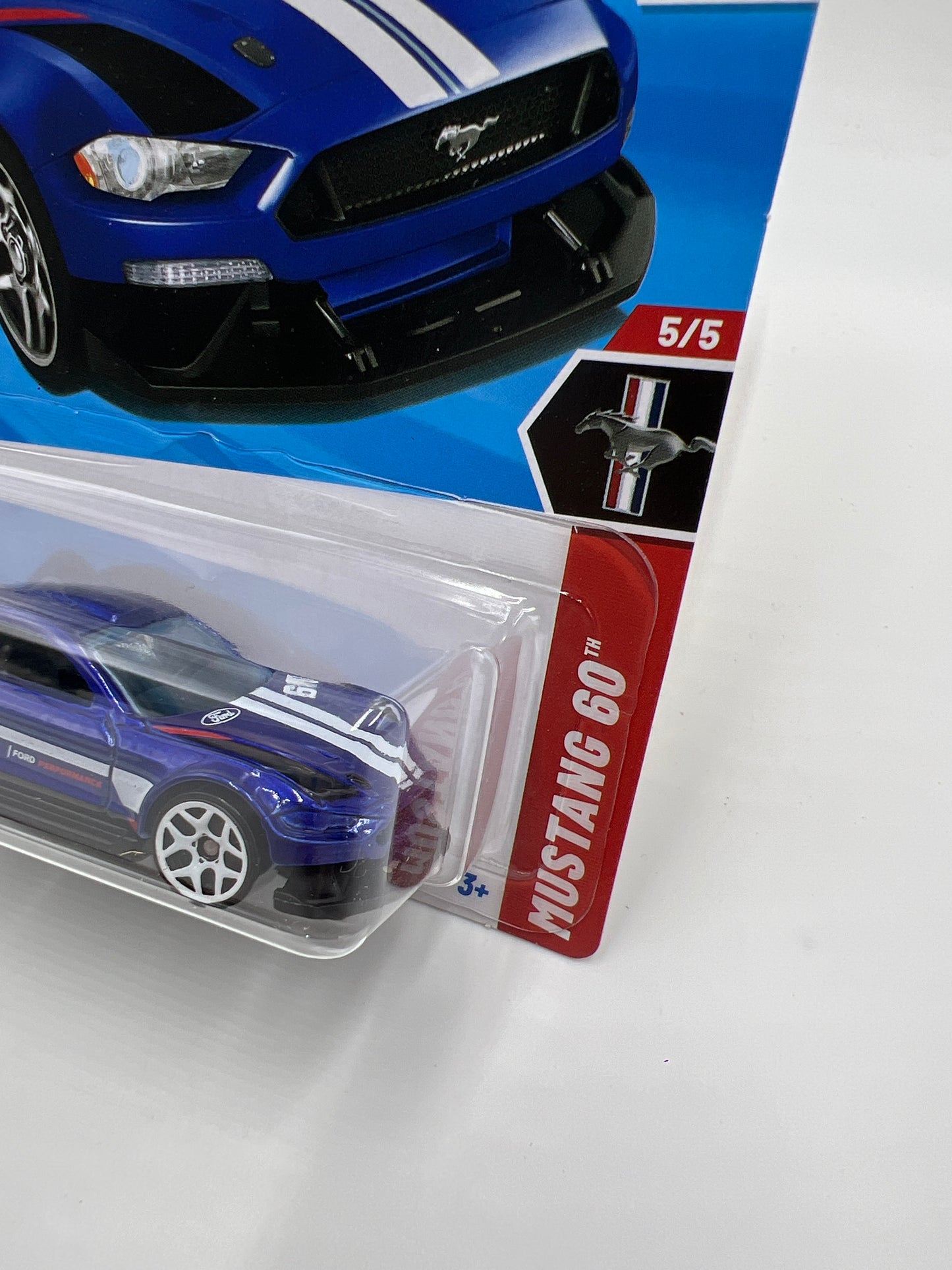 2025 Hot Wheels L Case Mustang 60th #211 Custom 18 Ford Mustang GT Blue 20D