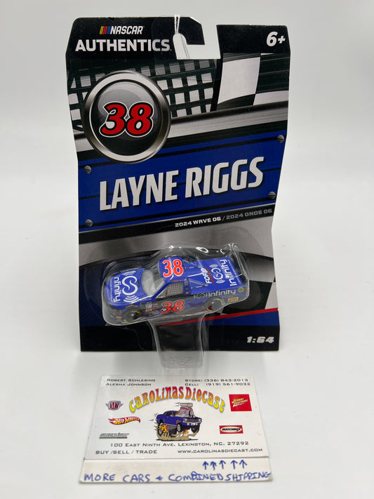 2024 Nascar Authentics Wave 6 #38 Layne Riggs Blue