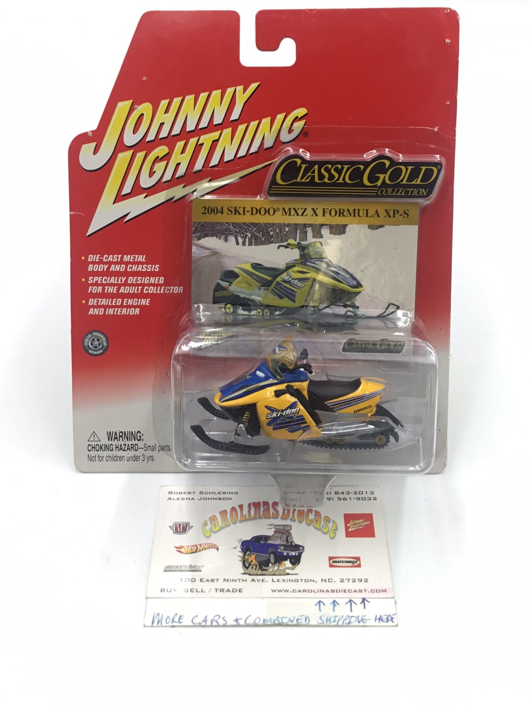 Johnny lightning Classic Gold 2004 Ski-Doo MXZ Formula XP-S OO3