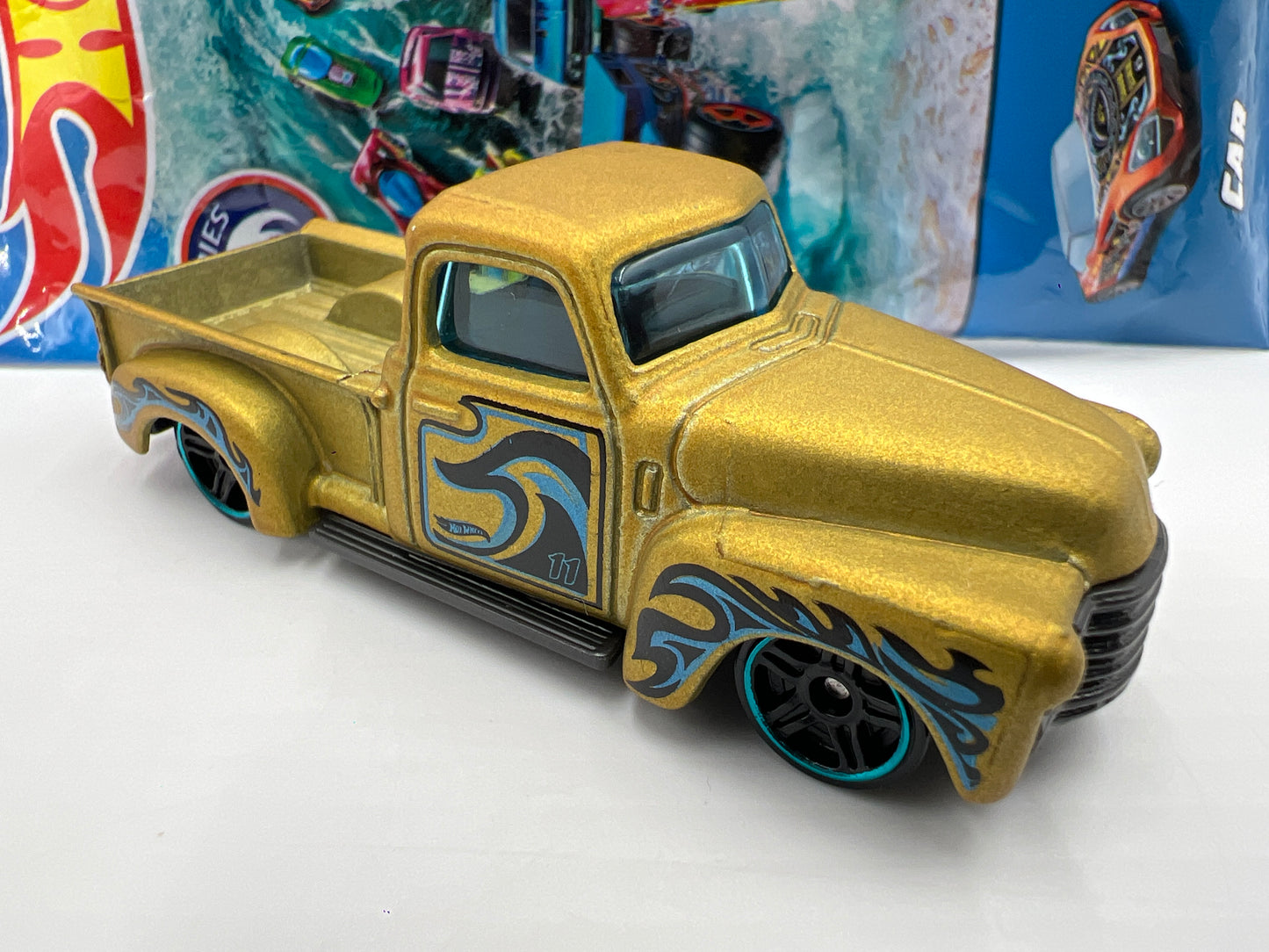 2018 Hot Wheels Mystery Models Series 3 #11 52 Chevy Gold