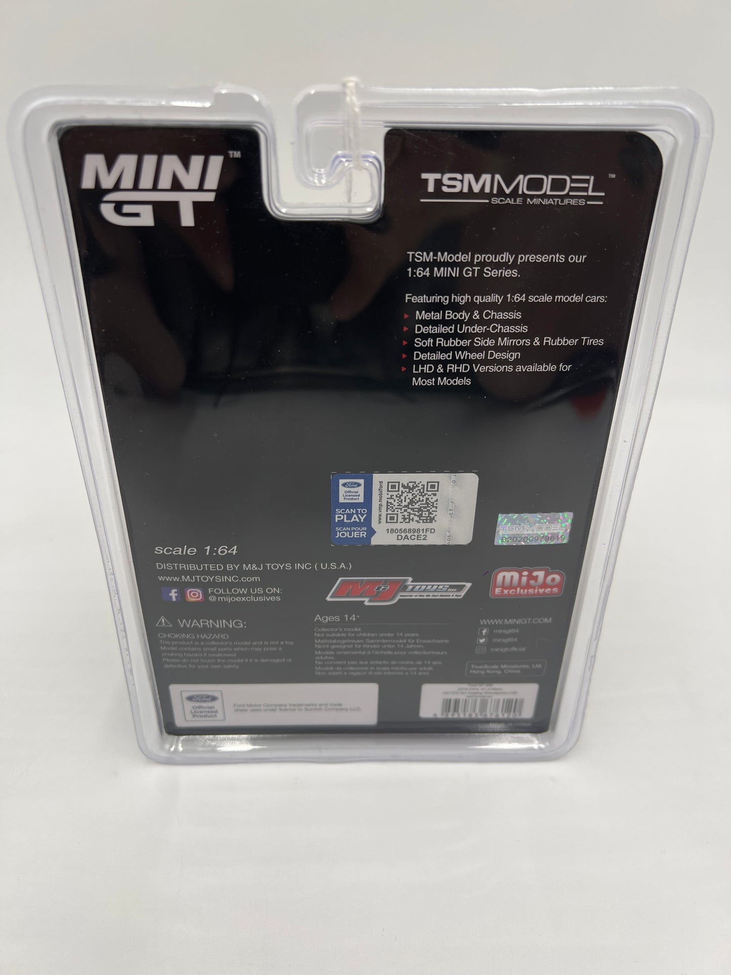Mini GT Mijo Exclusives #438 Ford GT #85 Wynns Le Mans Purple