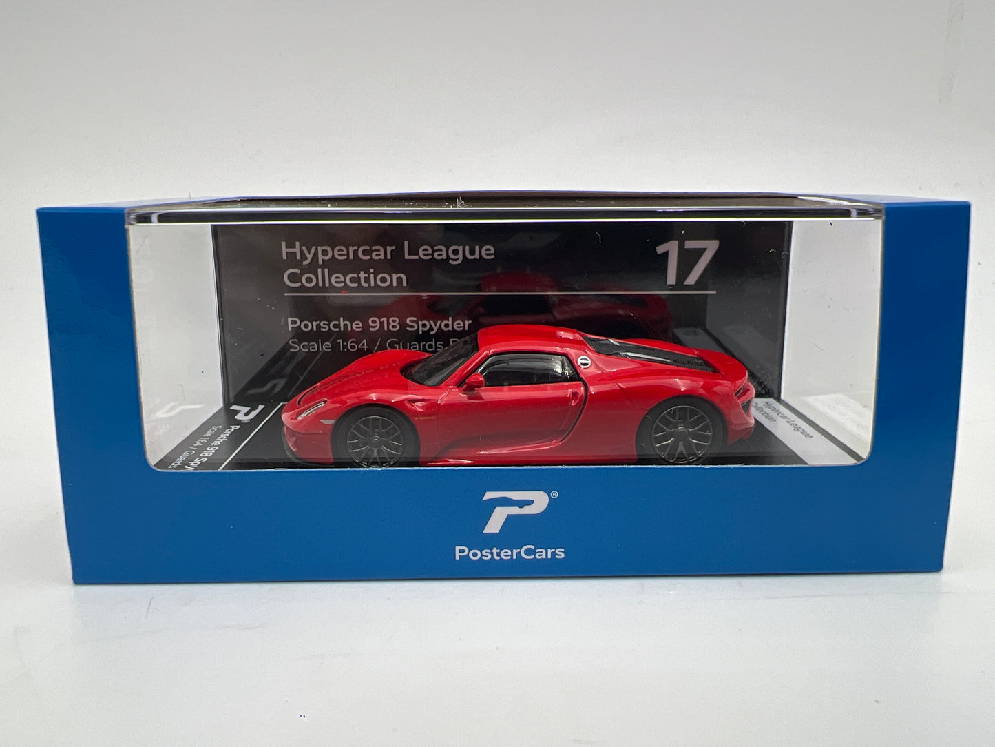 Poster Cars 1/64 Hypercar League Collection #17 Porsche 918 Spyder Red