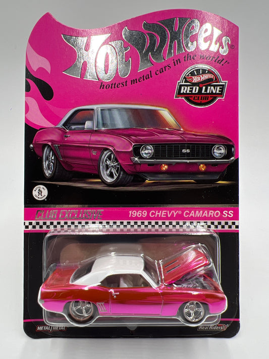 2024 Hot Wheels RLC Club Exclusive 1969 Chevy Camaro SS Pink W/Protector