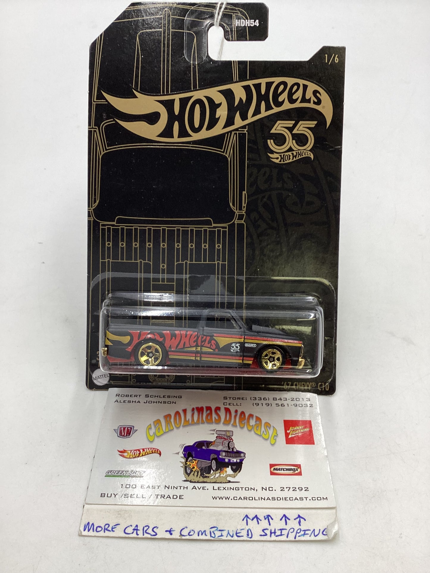 Hot wheels 55th Anniversary 1/6 67 Chevy C10 157B