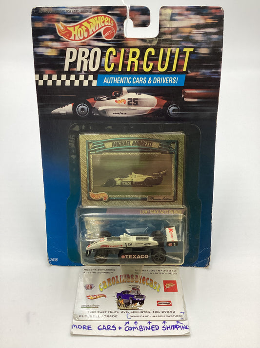 Hot Wheels Pro Circuit Valvoline Texaco Michael Andretti *Yellowed*