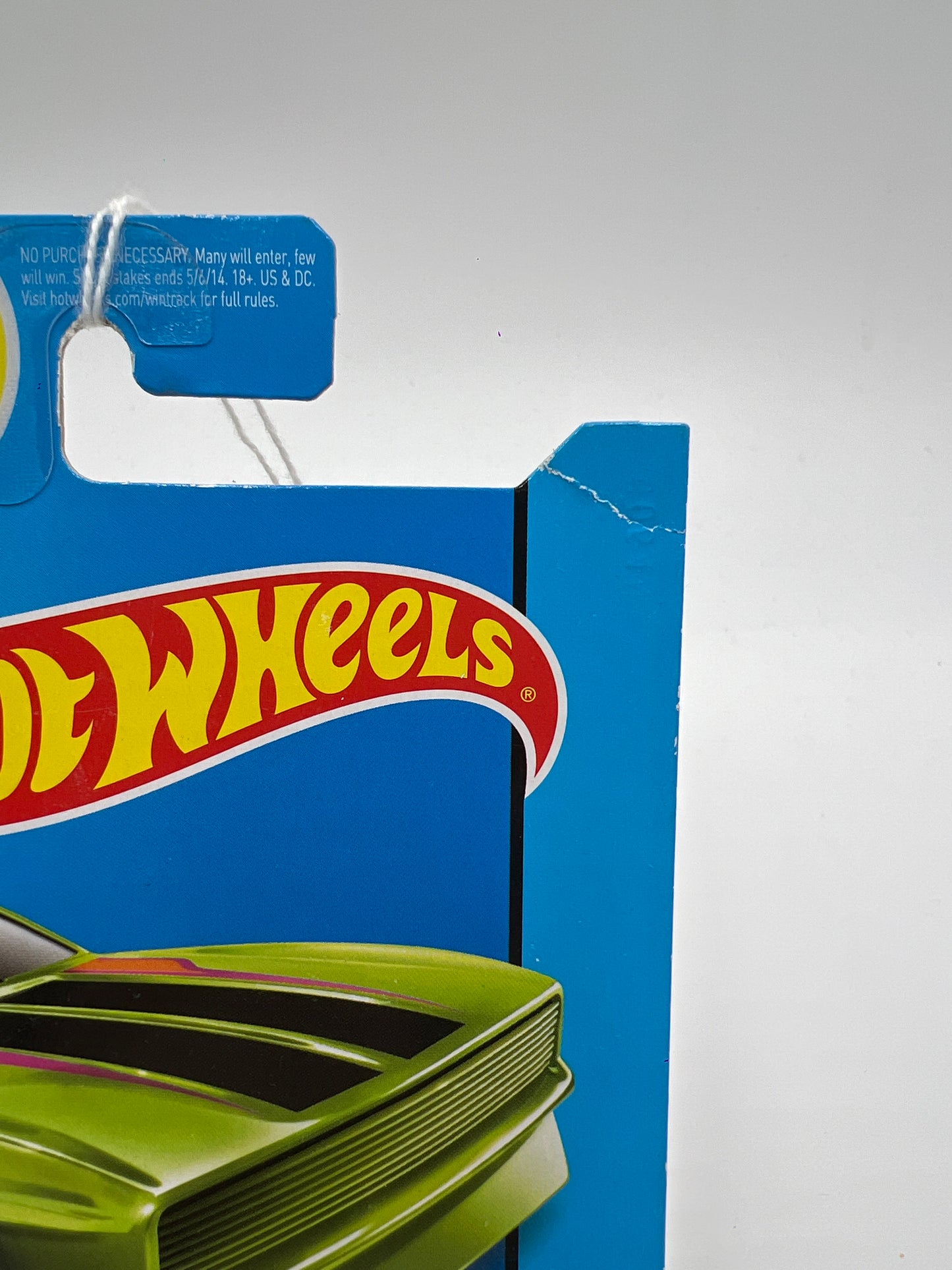 2014 Hot Wheels City #99 71 Mustang Funny Car Green (Card Not Perfect) 19C