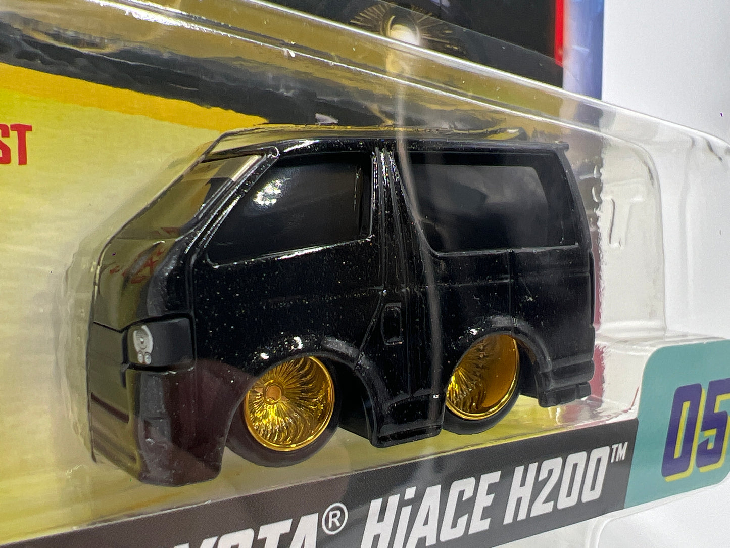 2025 MGA Car Tuned JDM Series 3 #5 04 Toyota HiAce H200 Black