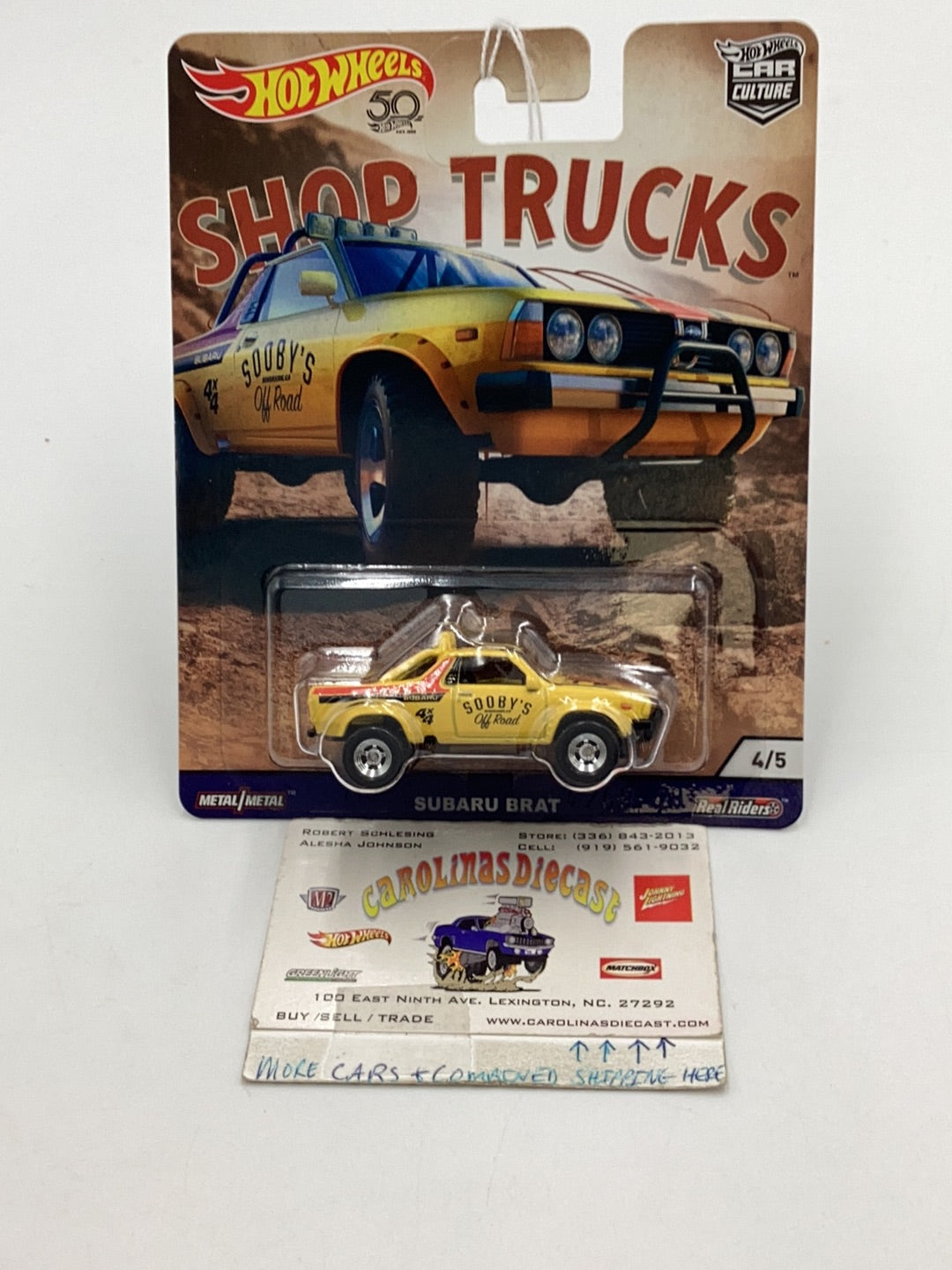 Hot Wheels car culture Shop Trucks 4/5 Subaru Brat 261H