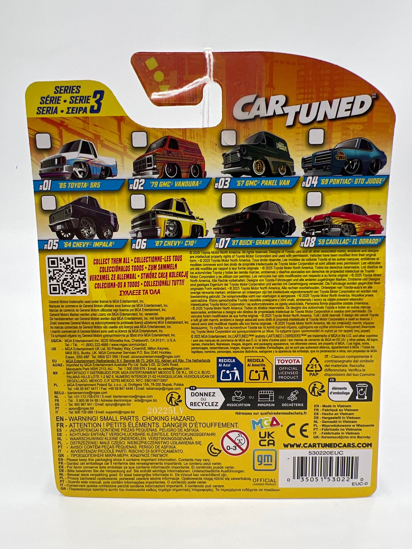 2025 MGA Car Tuned Series 3 #1 85 Toyota SR5 White