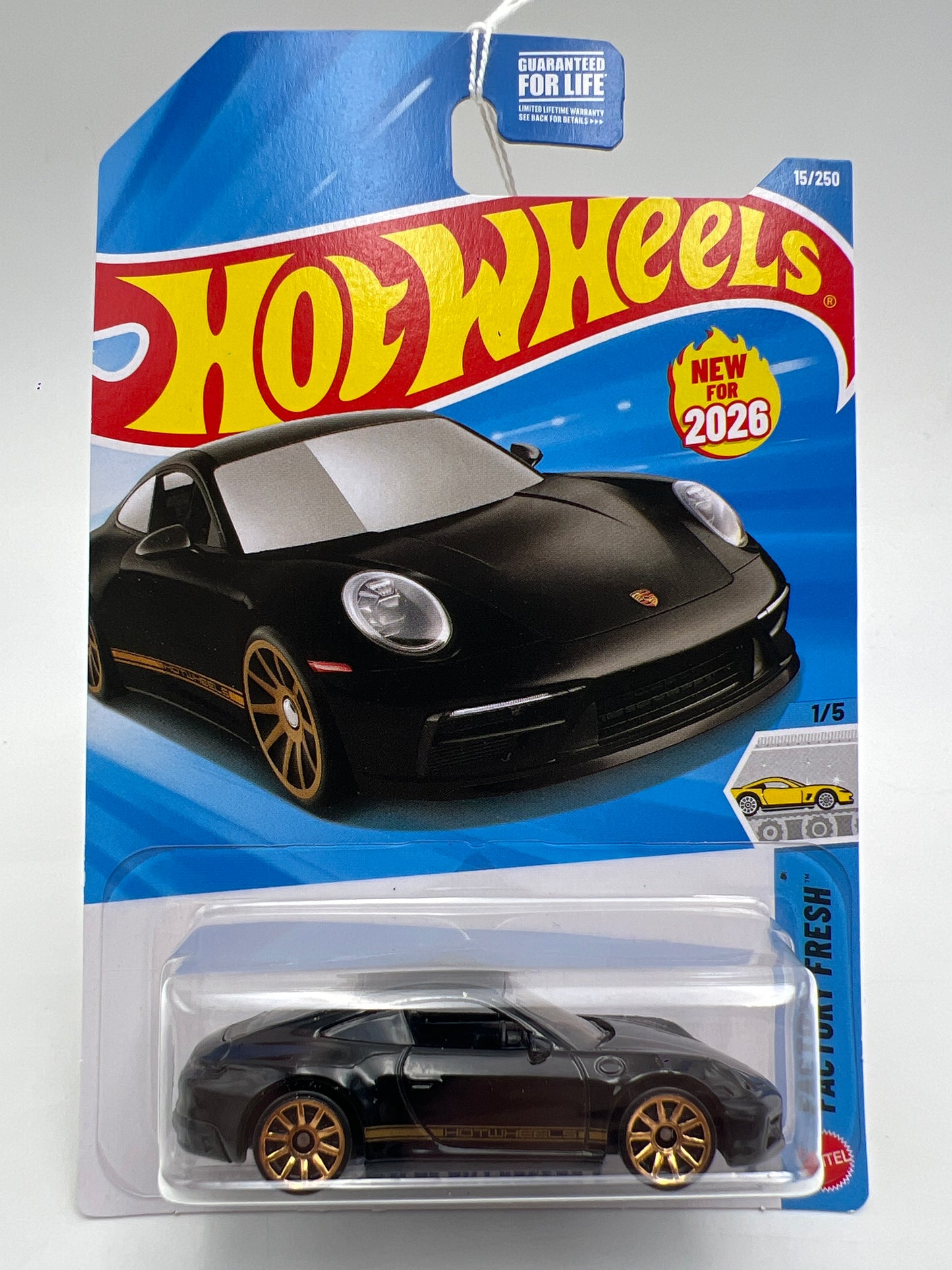 2026 Hot Wheels H Case #15 Porsche 911 Carrera T Black 98D