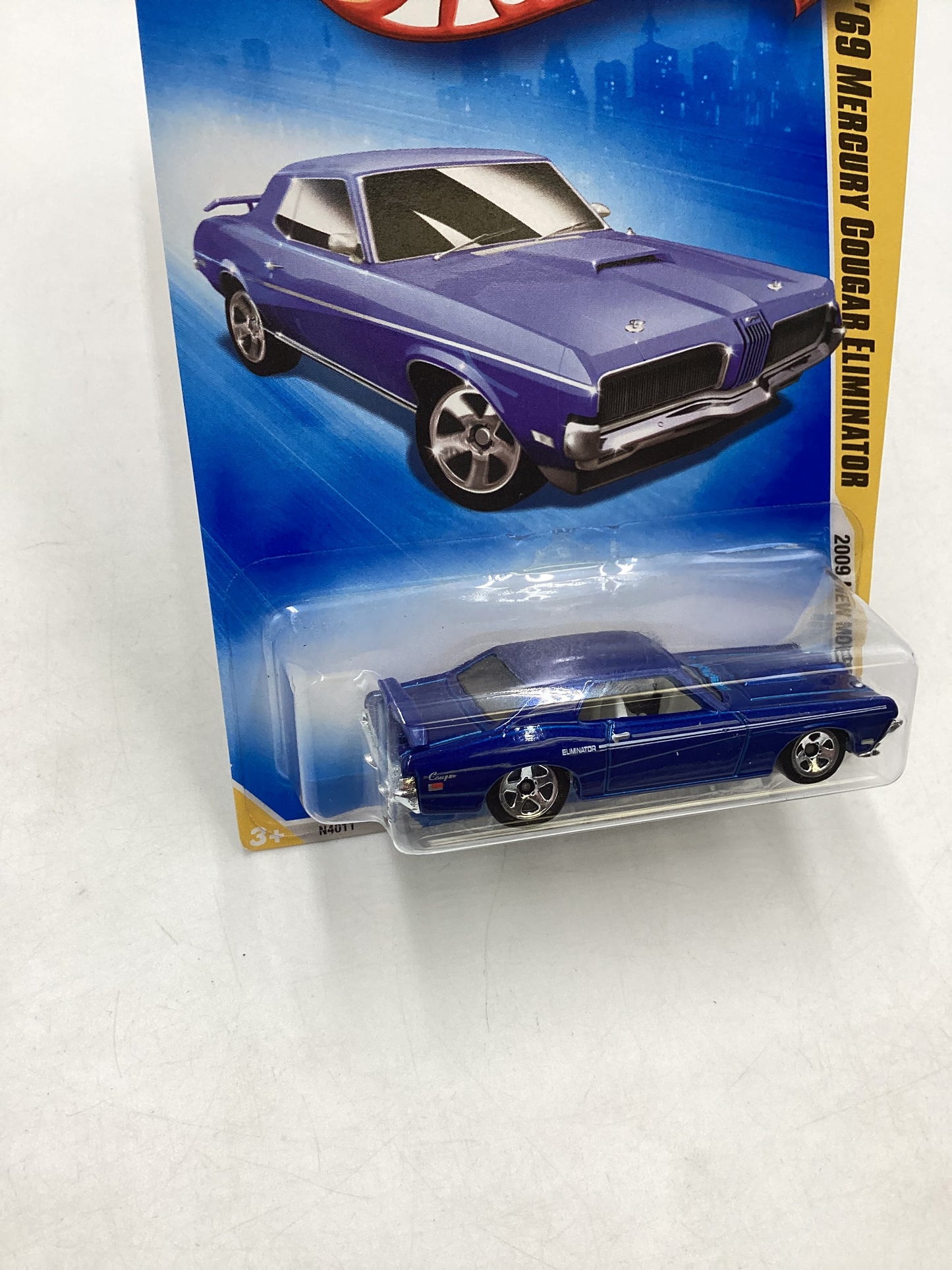 2009 Hot Wheels #008 69 Mercury Cougar Eliminator Blue 29G