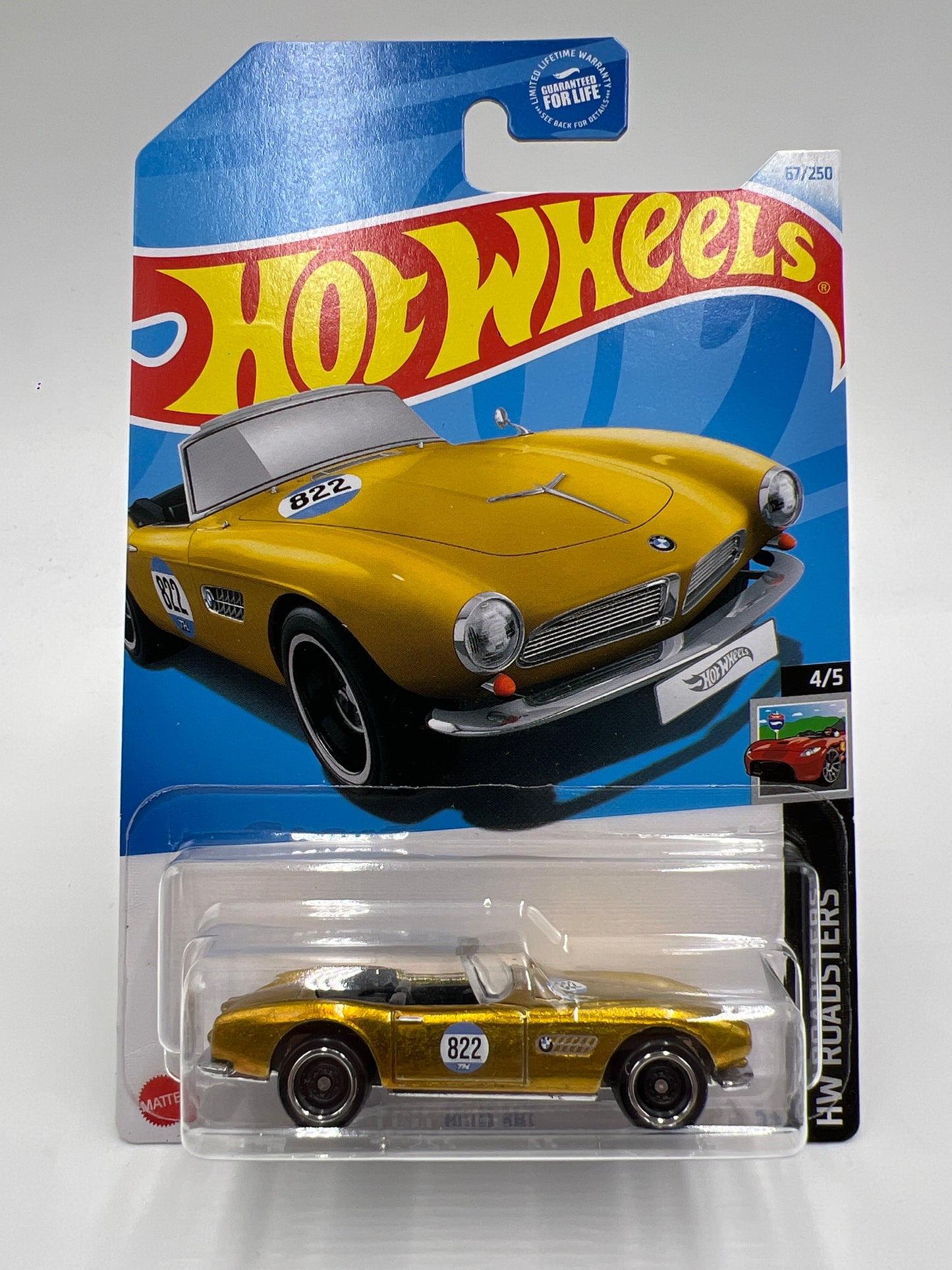 2024 Hot Wheels Super Treasure Hunt #67 BMW 507 Gold W/Protector