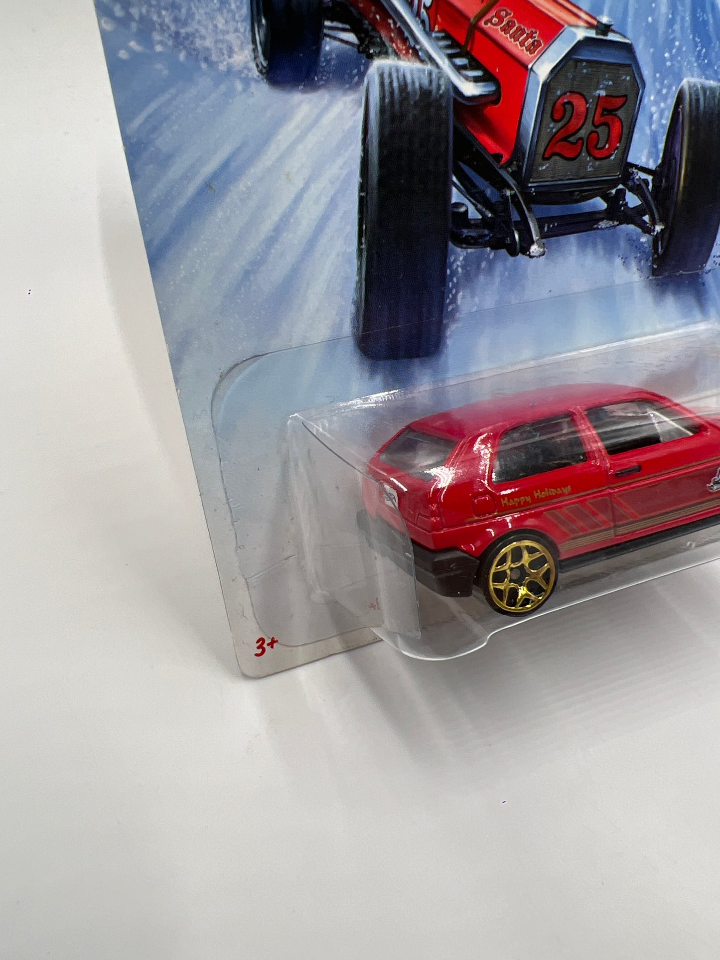 2014 Hot Wheels Holiday Hot Rods #8 Volkswagen Golf Red 158A