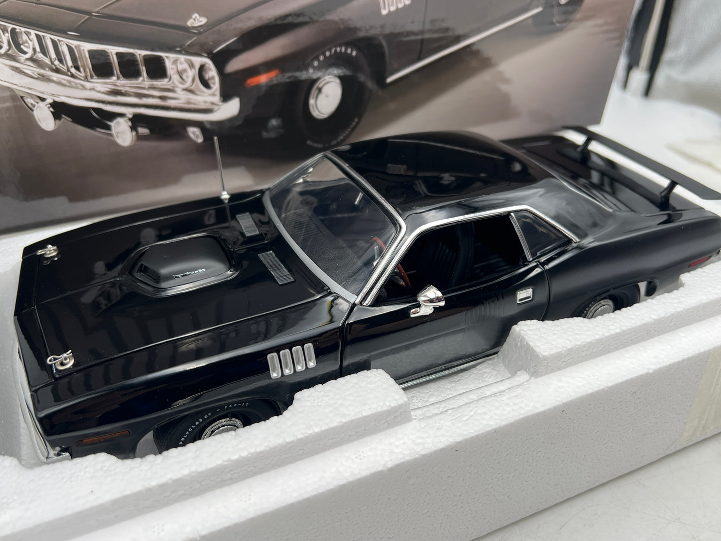 Acme 1:18 Scale #435 Of Only 696 Made 1971 Plymouth Hemi 426 Cuda Black W/Box VHTF