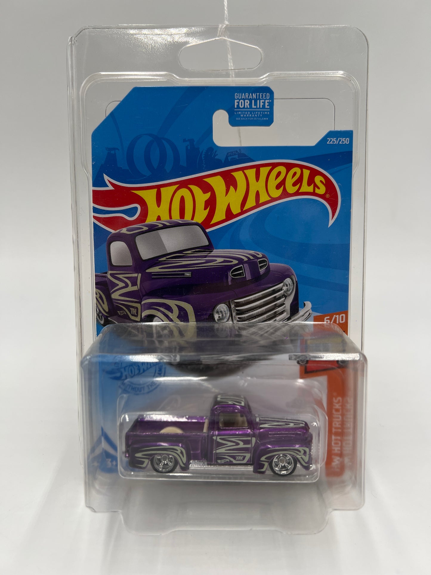 2021 Hot Wheels Super Treasure Hunt #225 49 Ford F1 Purple W/Protector