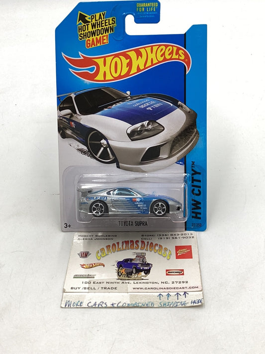 2015 Hot Wheels #22 Toyota Supra Kmart exclusive with protector