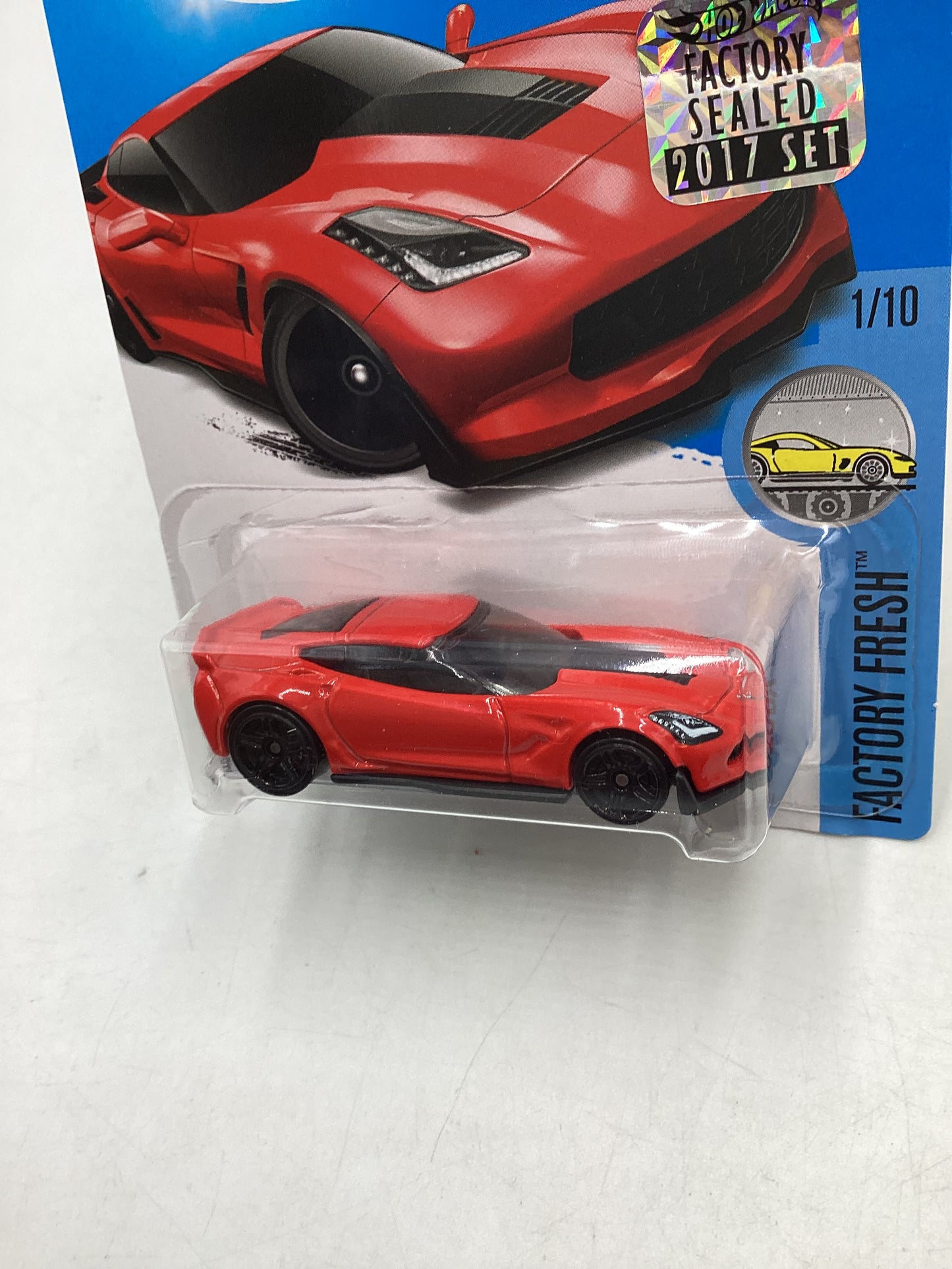 2017 Hot Wheels Factory Sealed #217 Corvette C7 Z06 Red 12A