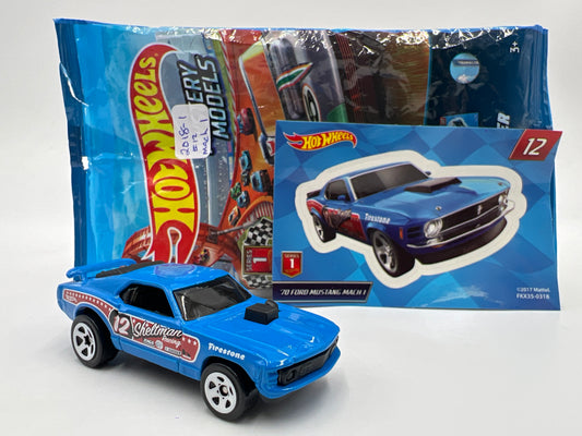 2018 Hot Wheels Mystery Models Series 1 #12 70 Ford Mustang Mach 1 Blue
