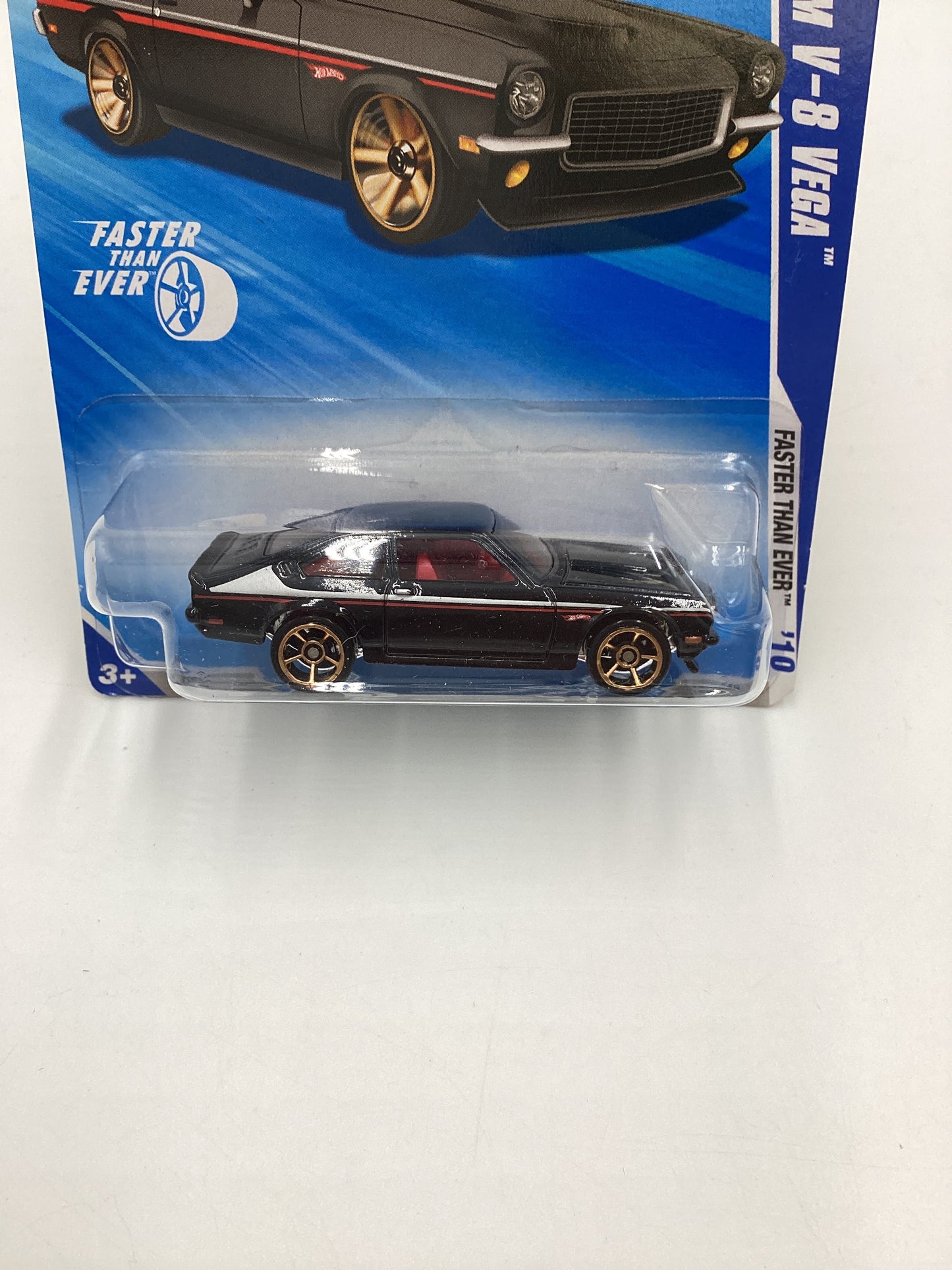 2010 Hot wheels FTE #129 Black Custom V-8 Vega  Fast Than Ever 3A