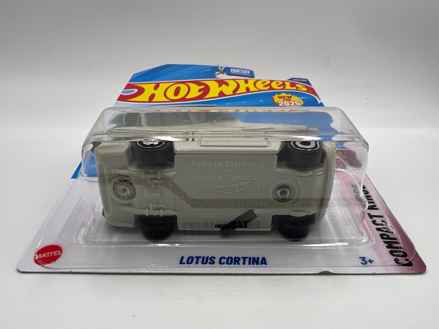2025 Hot Wheels L Case Compact Kings #213 Lotus Cortina White 68E