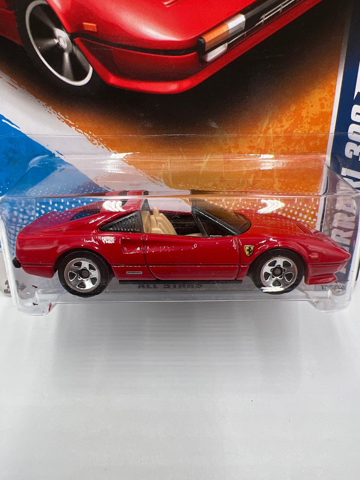 2011 Hot Wheels All Stars #128 Ferrari 308 GTS Red W/Protector