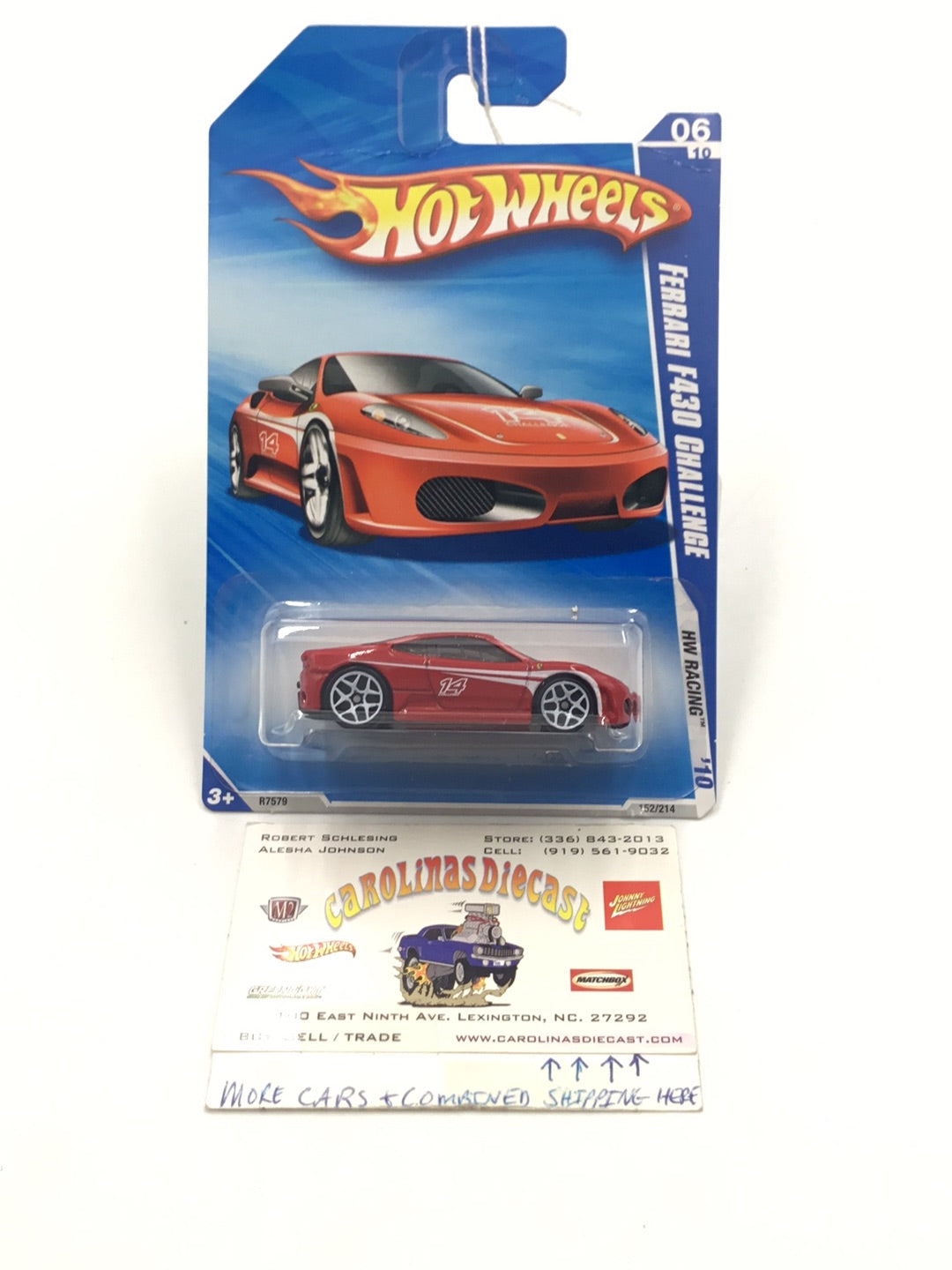 2010 Hot Wheels #152 Ferrari F430 Challenge