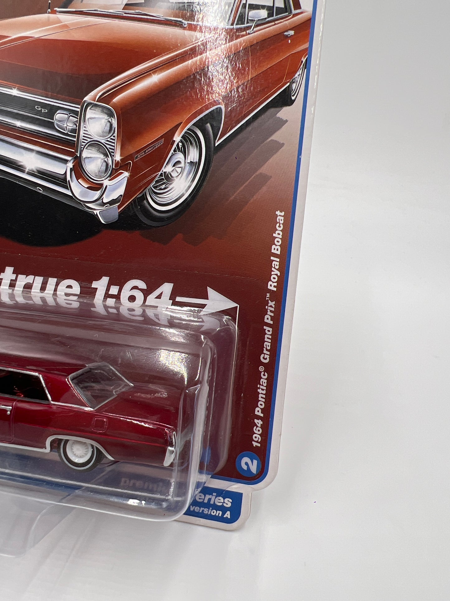 Auto World Ultra Red Chase Vintage Muscle Release 3 Version A 1964 Pontiac Grand Prix Royal Bobcat Red