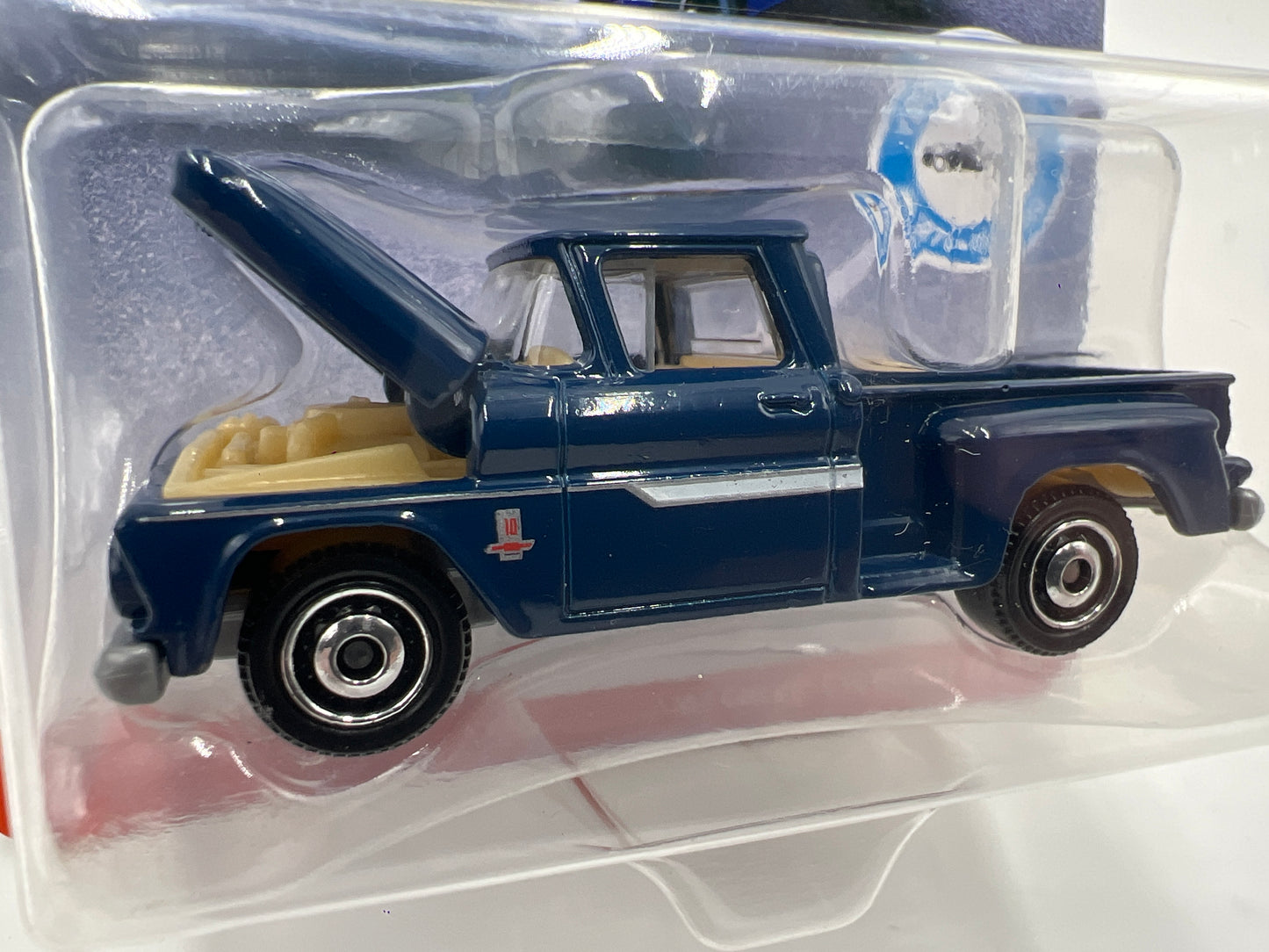 Matchbox Moving Parts MBX Road Trip 63 Chevy C10 Pickup Truck Blue 165E