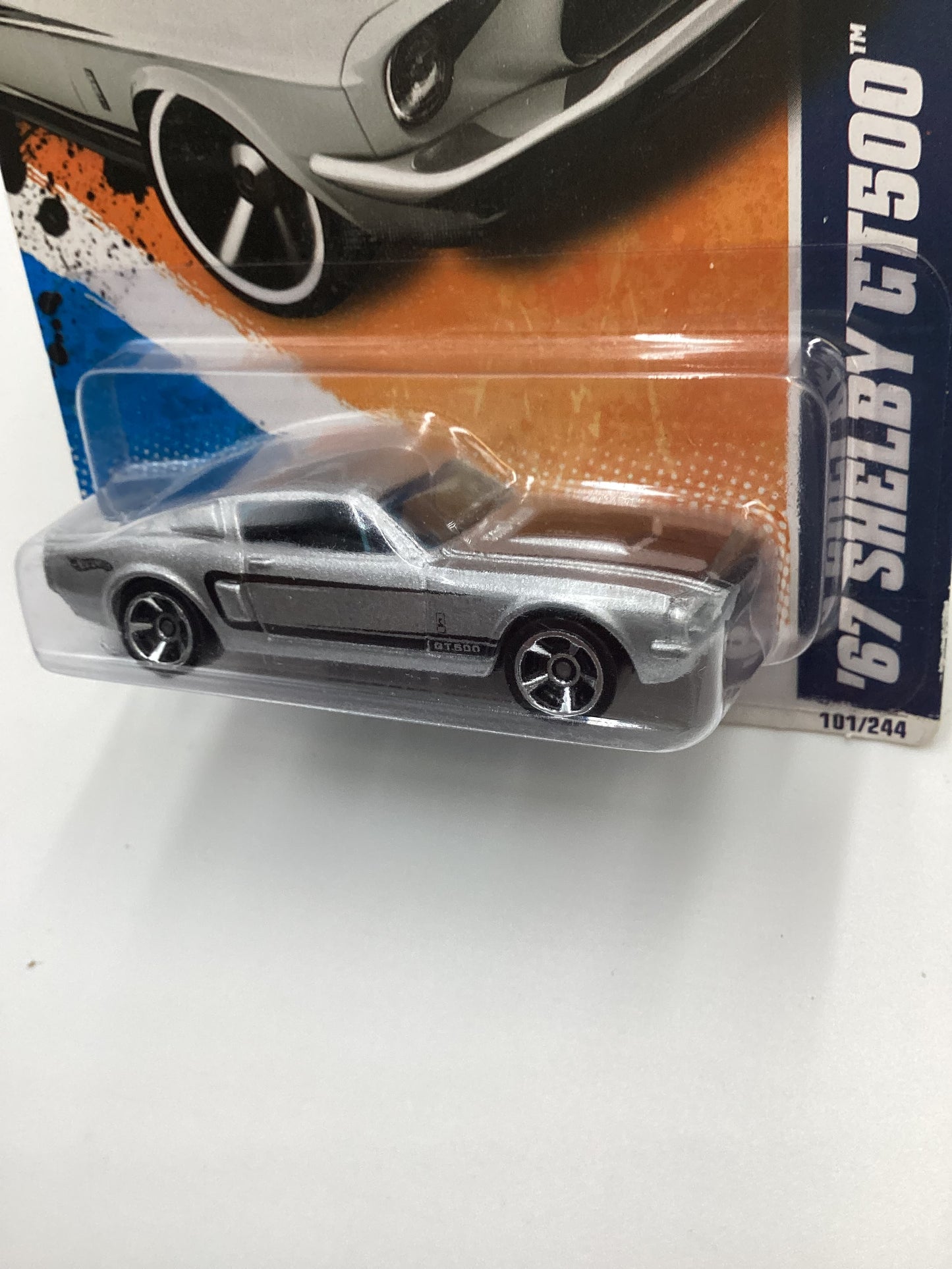 2011 Hot Wheels #101 67 Shelby GT 500 Silver 28C