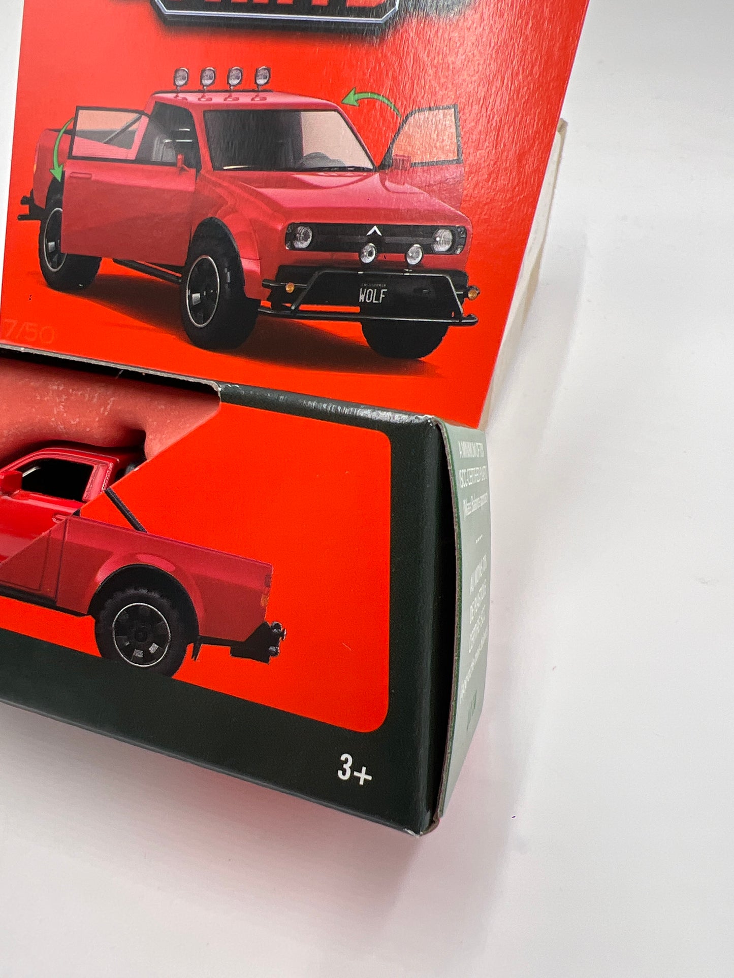 2025 Matchbox Moving Parts #7 Alpha Wolf Electric Truck Red 163F