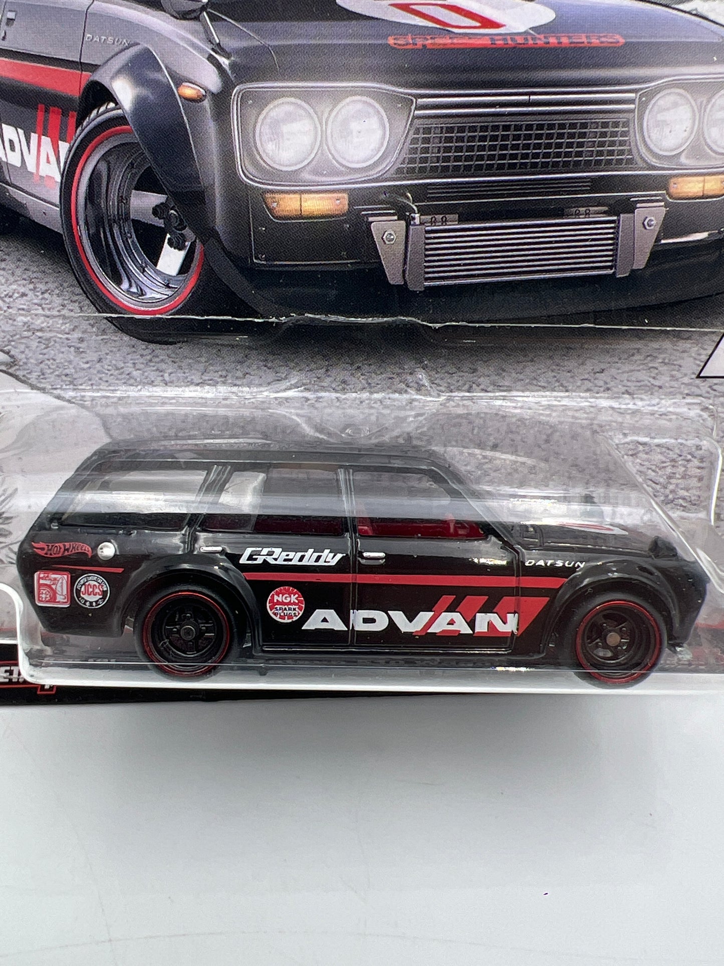 Hot Wheels Premium Japan Historics #1 Advan 71 Datsun 510 Wagon Mesh Grille W/Protector
