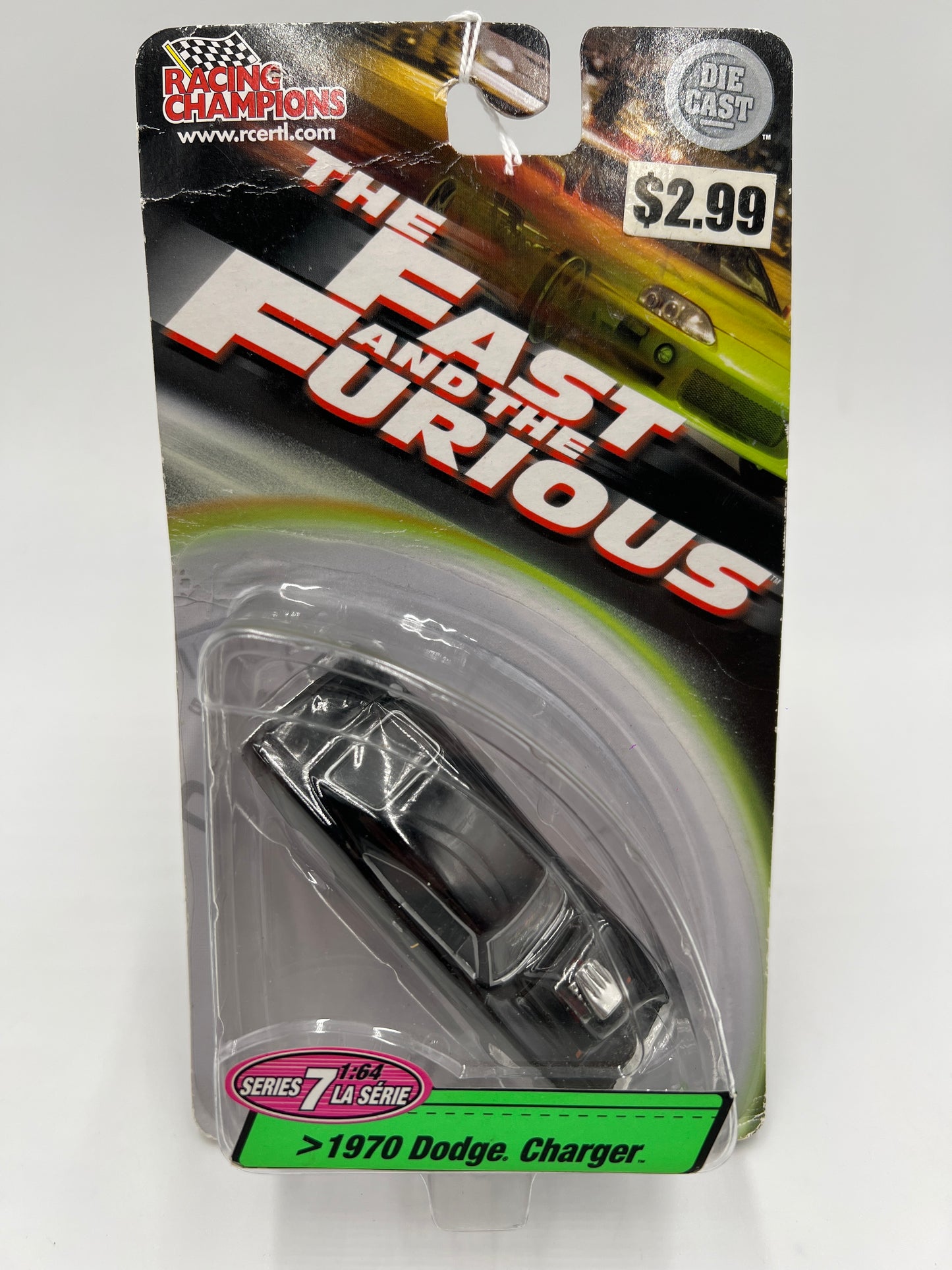 Racing Champions The Fast and Furious Series 7 1970 Dodge Charger Black Bad Card