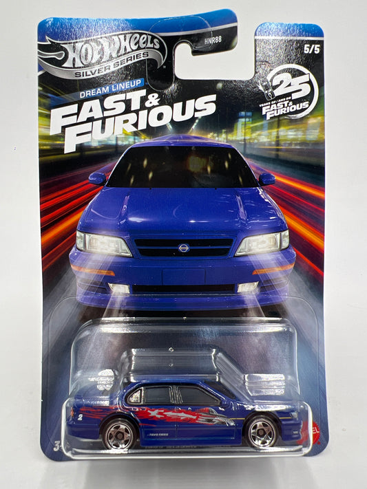 2026 Hot Wheels Silver Series Fast & Furious Dream Lineup #5 1999 Nissan Maxima Blue