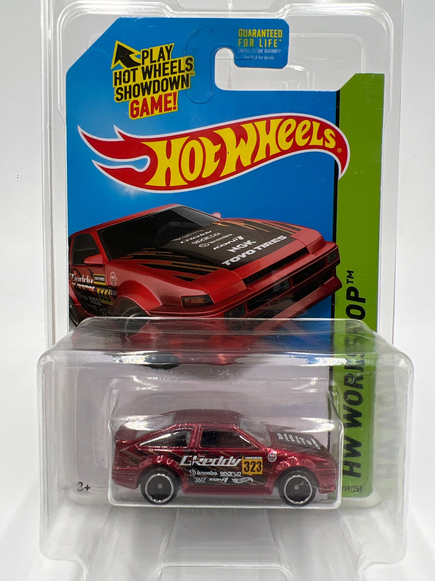 2015 Hot Wheels Super Treasure Hunt #239 Toyota AE-86 Corolla Red W/Protector