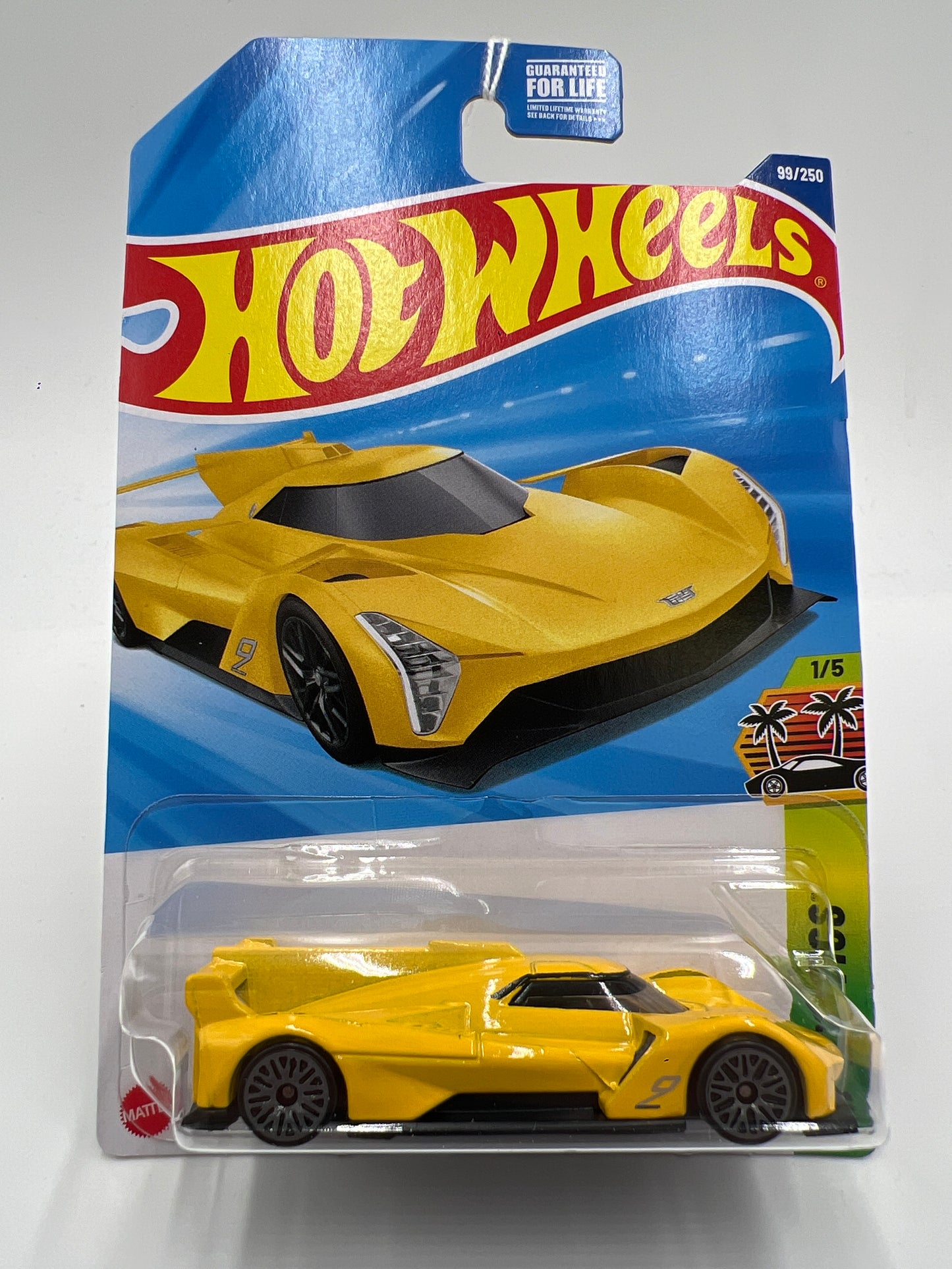 2025 Hot Wheels D Case #99 Cadillac Project GTP Hypercar Yellow 56C