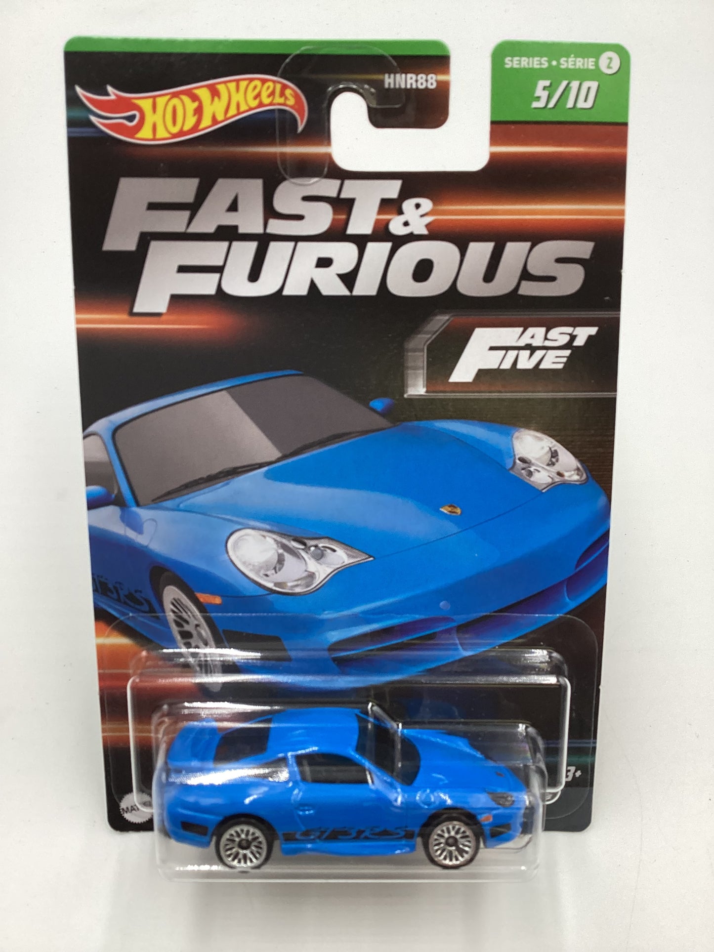 2023 Hot Wheels Fast & Furious Series 2 #5 Porsche 911 GT3 RS Blue W/protector