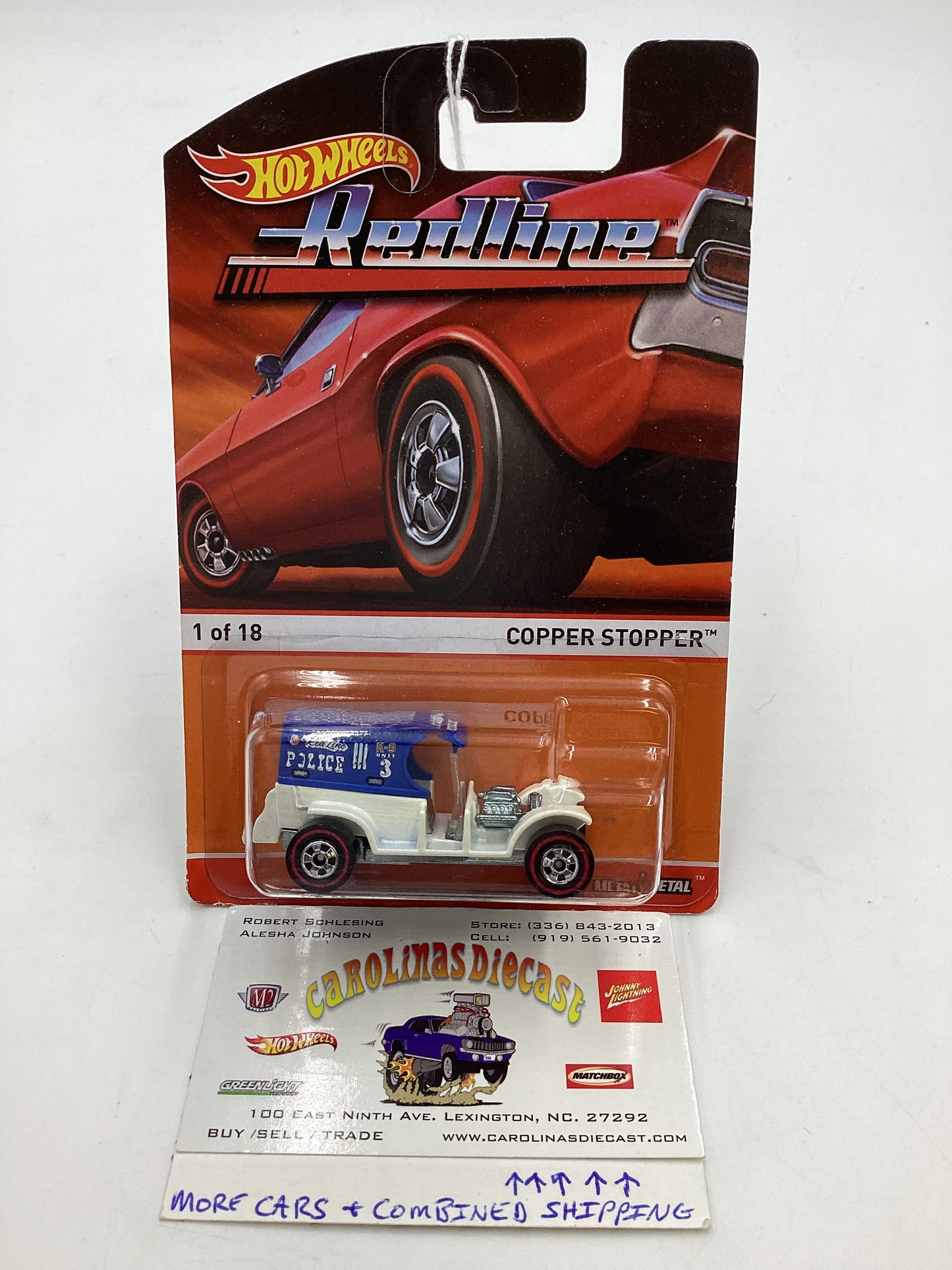 Hot wheels 2015 Redline #1 Copper Stopper 158D