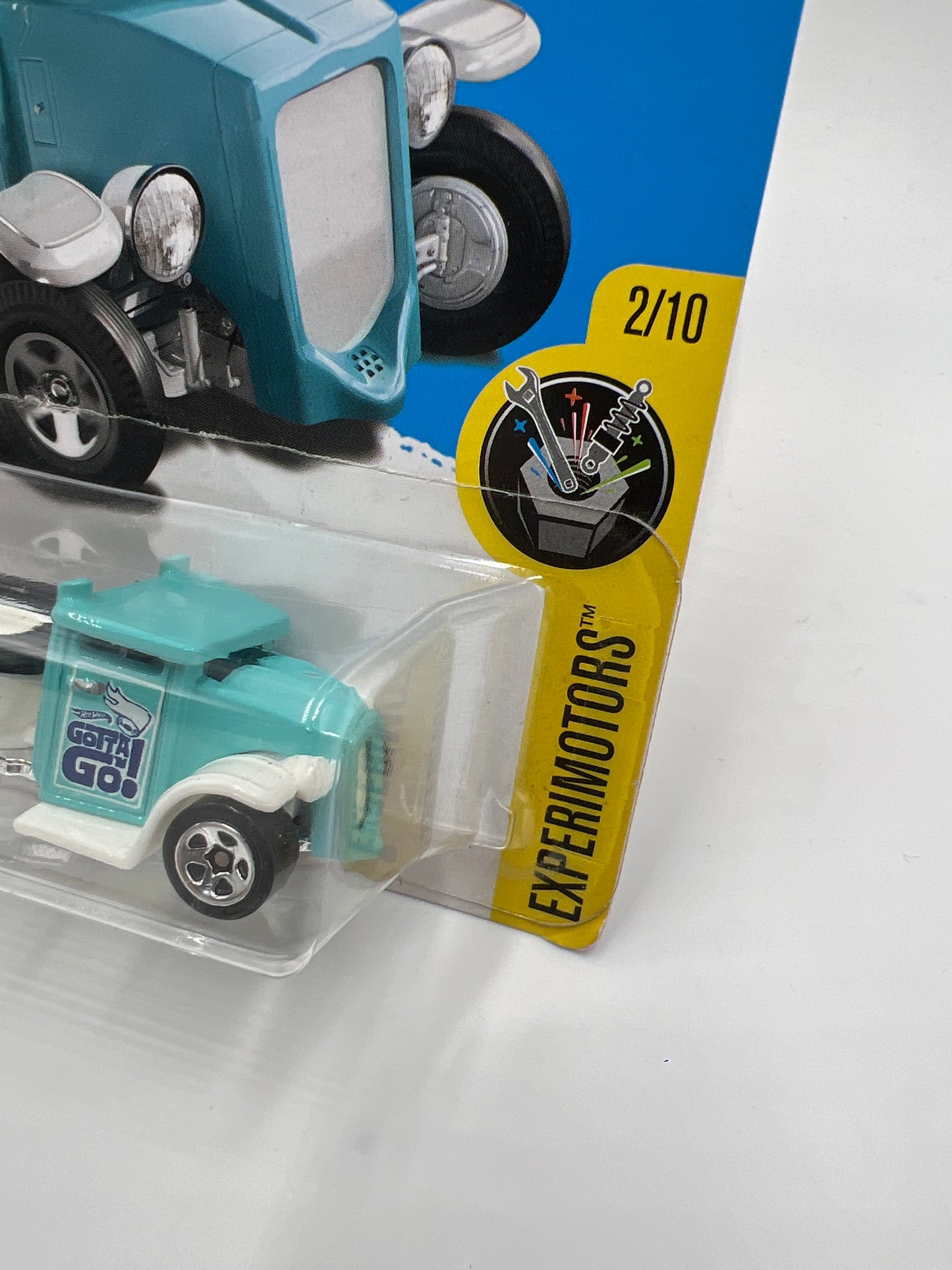 2017 Hot Wheels Experimotors #101 Gotta Go Light Blue 115F