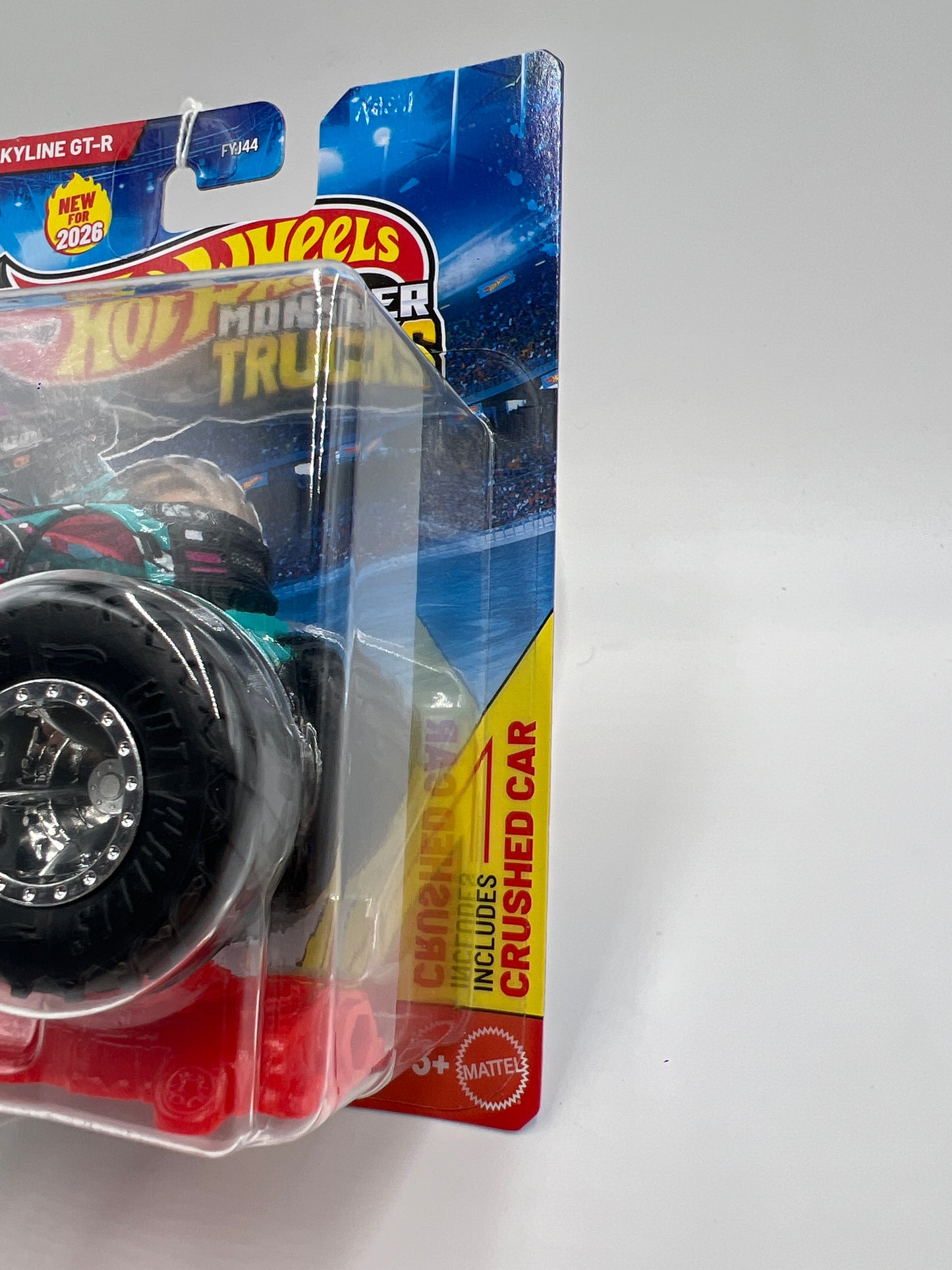 2026 Hot Wheels Monster Trucks Freestyle Wreckers #6 1999 Nissan Skyline GT-R 126B