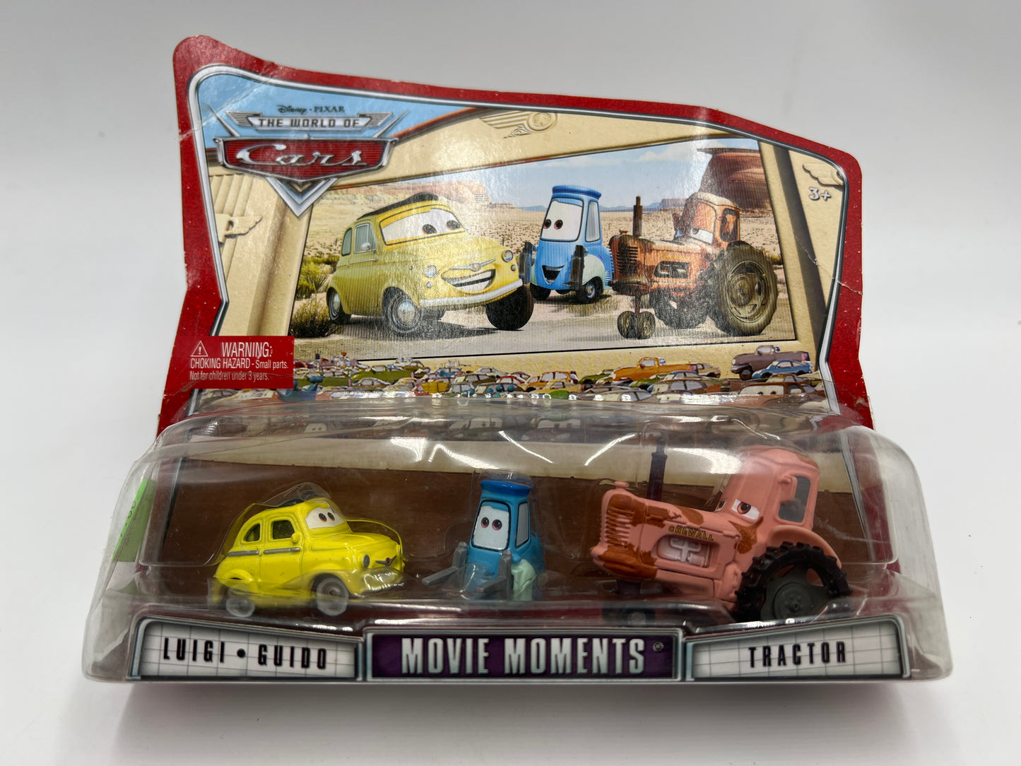 Disney Pixar The World Of Cars 2 Pack Movie Moments Luigi/Guido & Tractor 142D