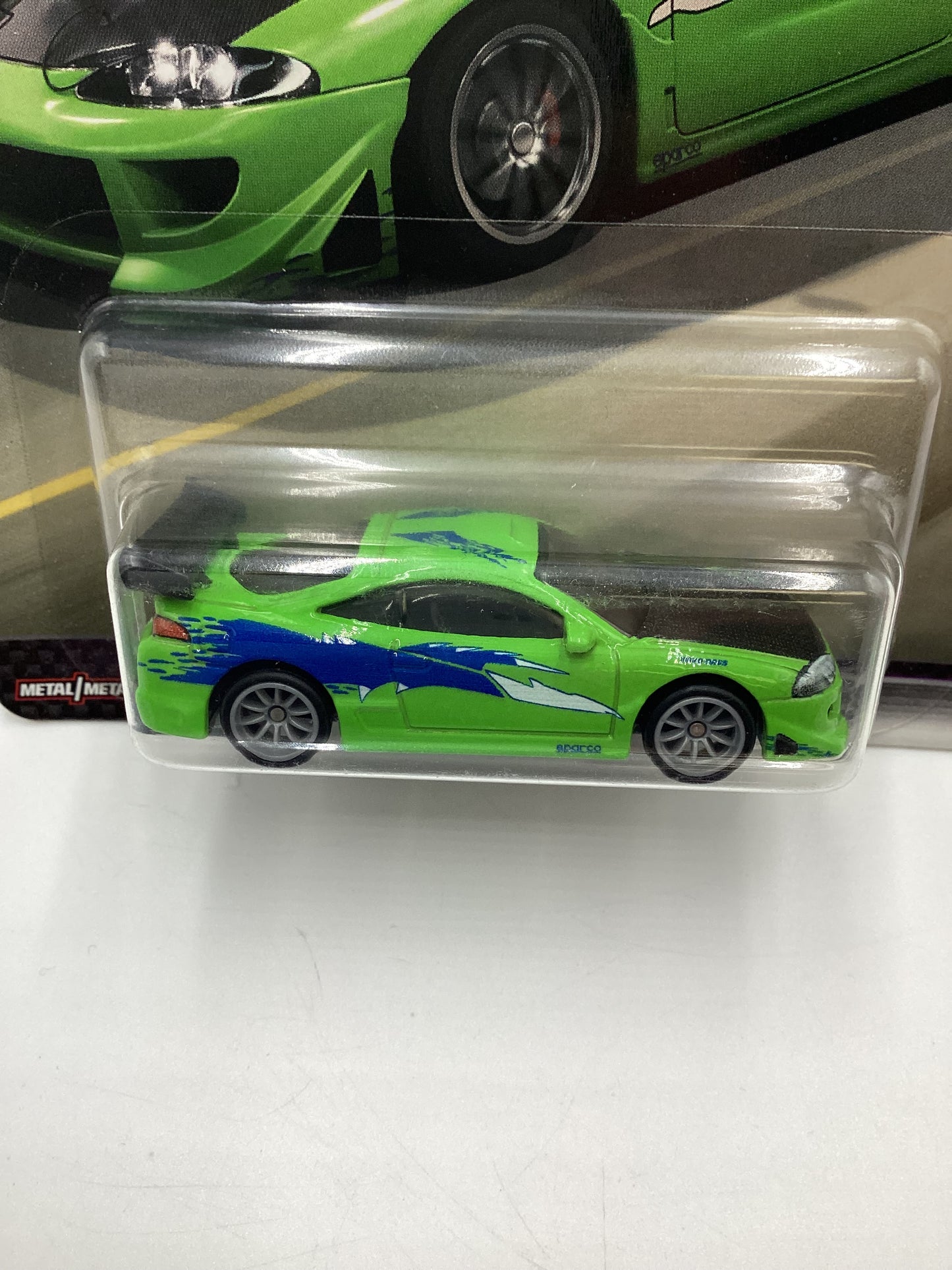 Hot Wheels Fast & Furious Fast Stars #1 Mitsubishi Eclipse Green W/Protector