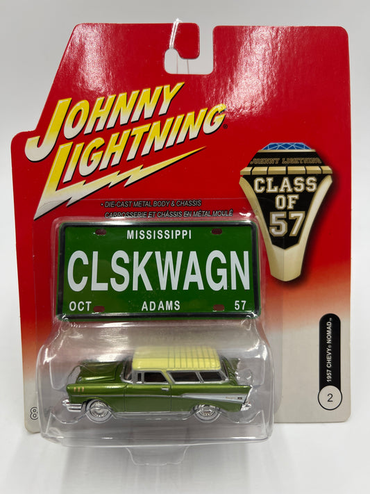 Johnny Lightning Class Of 57 #2 1957 Chevy Nomad Green 218B